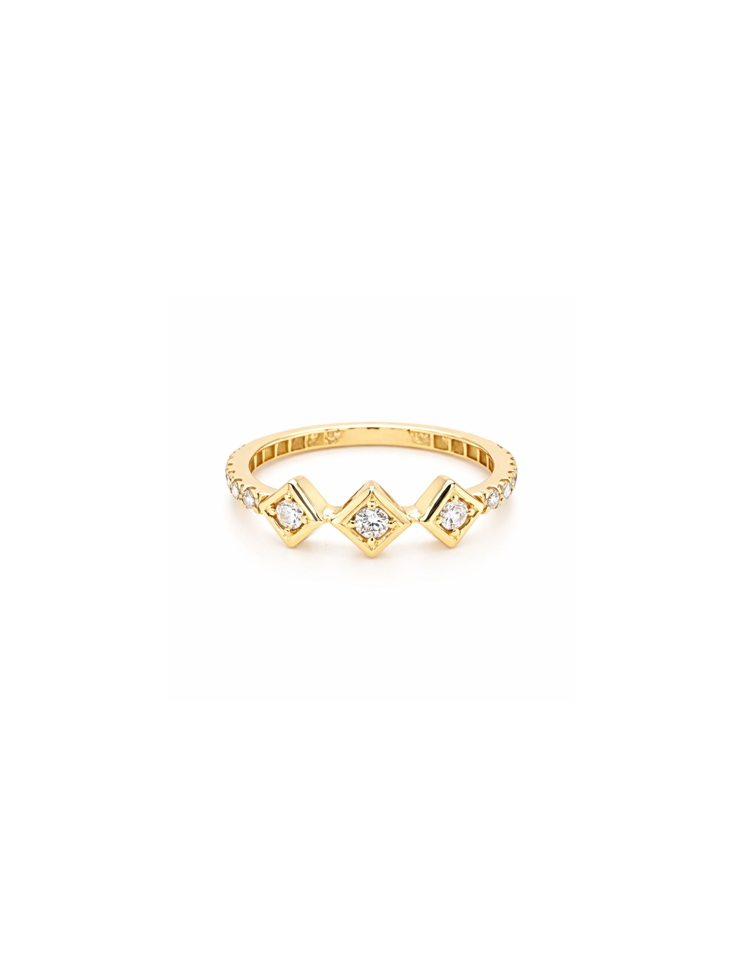 Triple Triangle Stack Ring