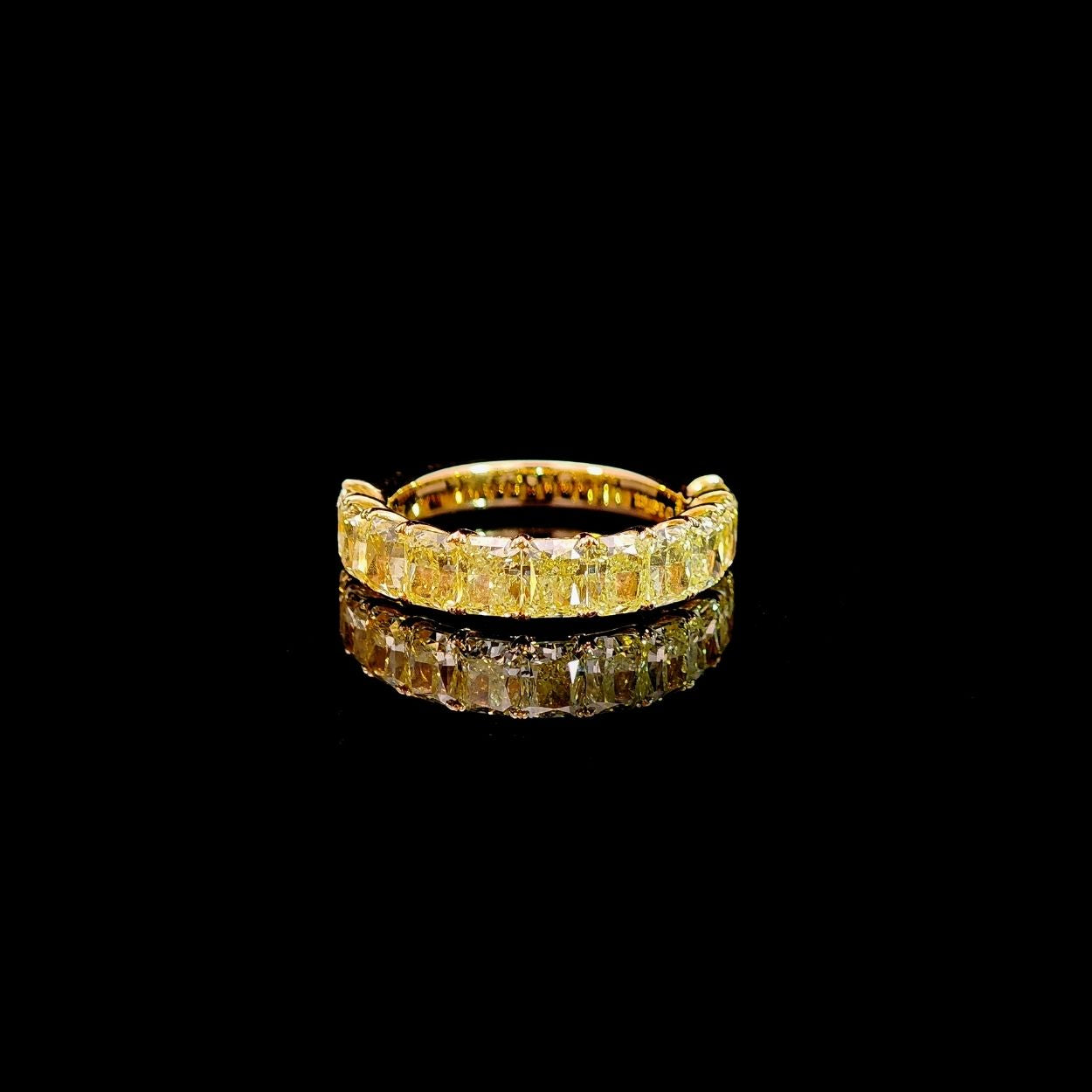 0.3ct Yellow Diamond Half Band