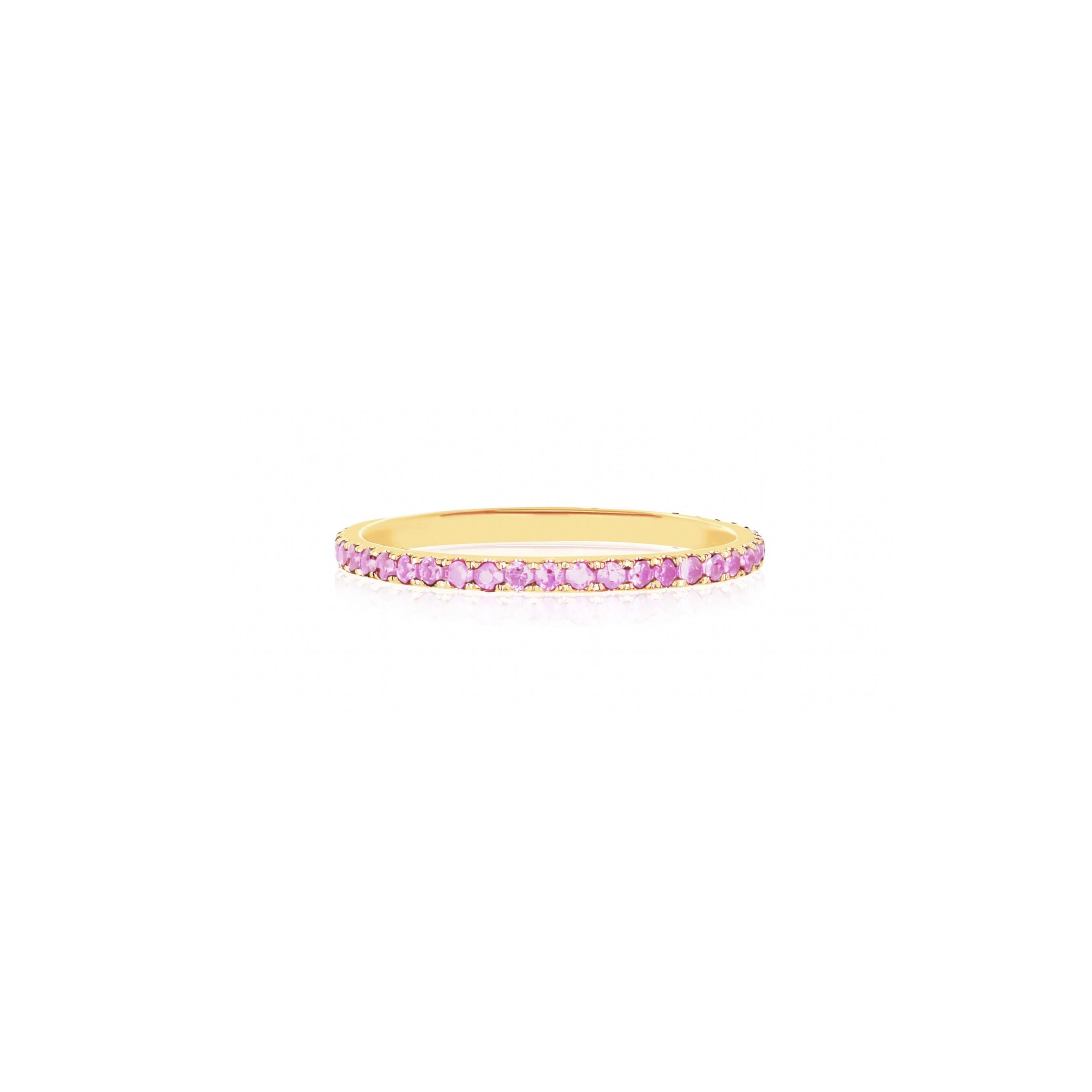 Pink Sapphire Eternity Ring