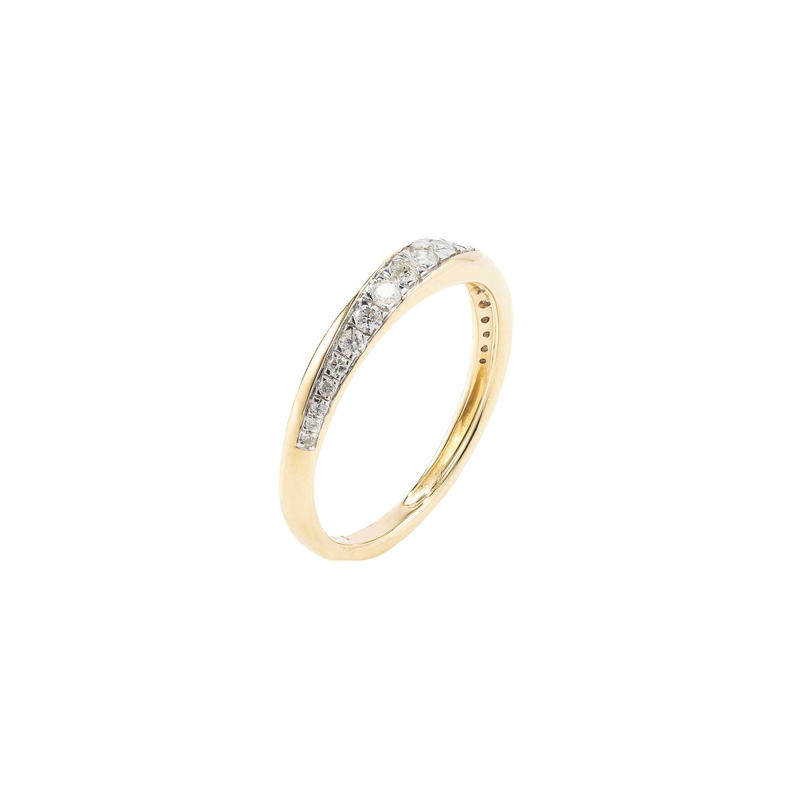 Twisted Diamond Ring