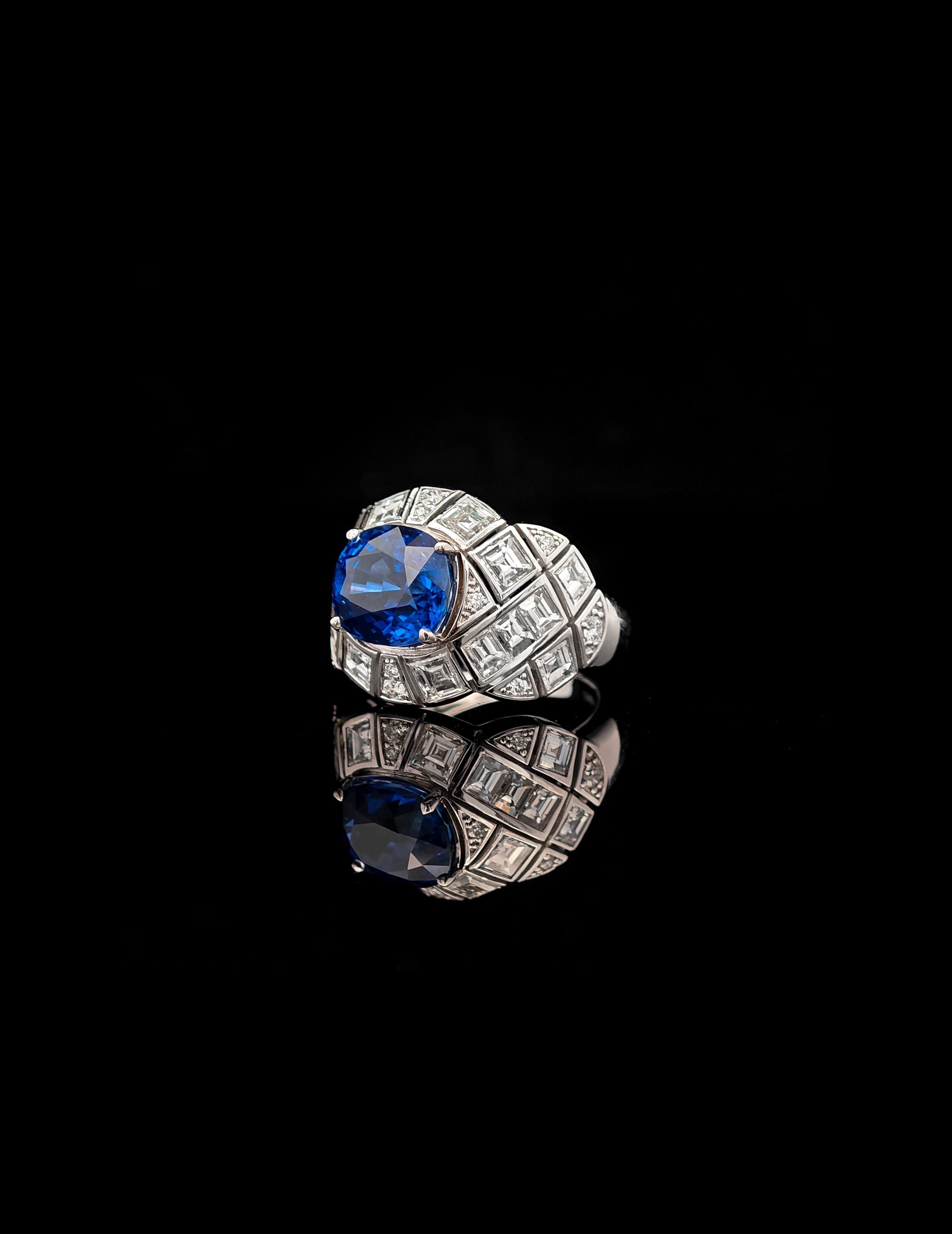 5.08ct Blue Sapphire Ring