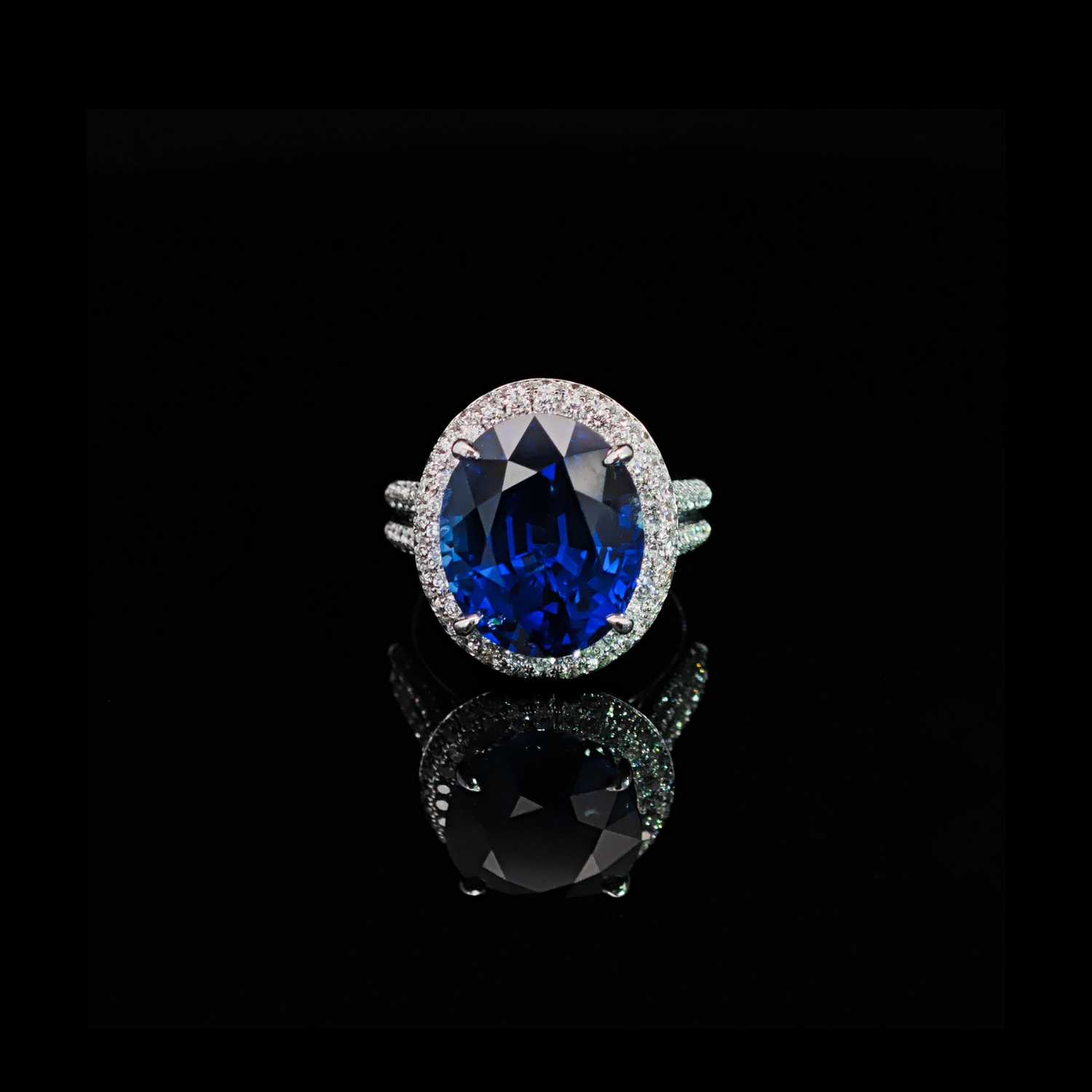 11.23ct Blue Sapphire Ring