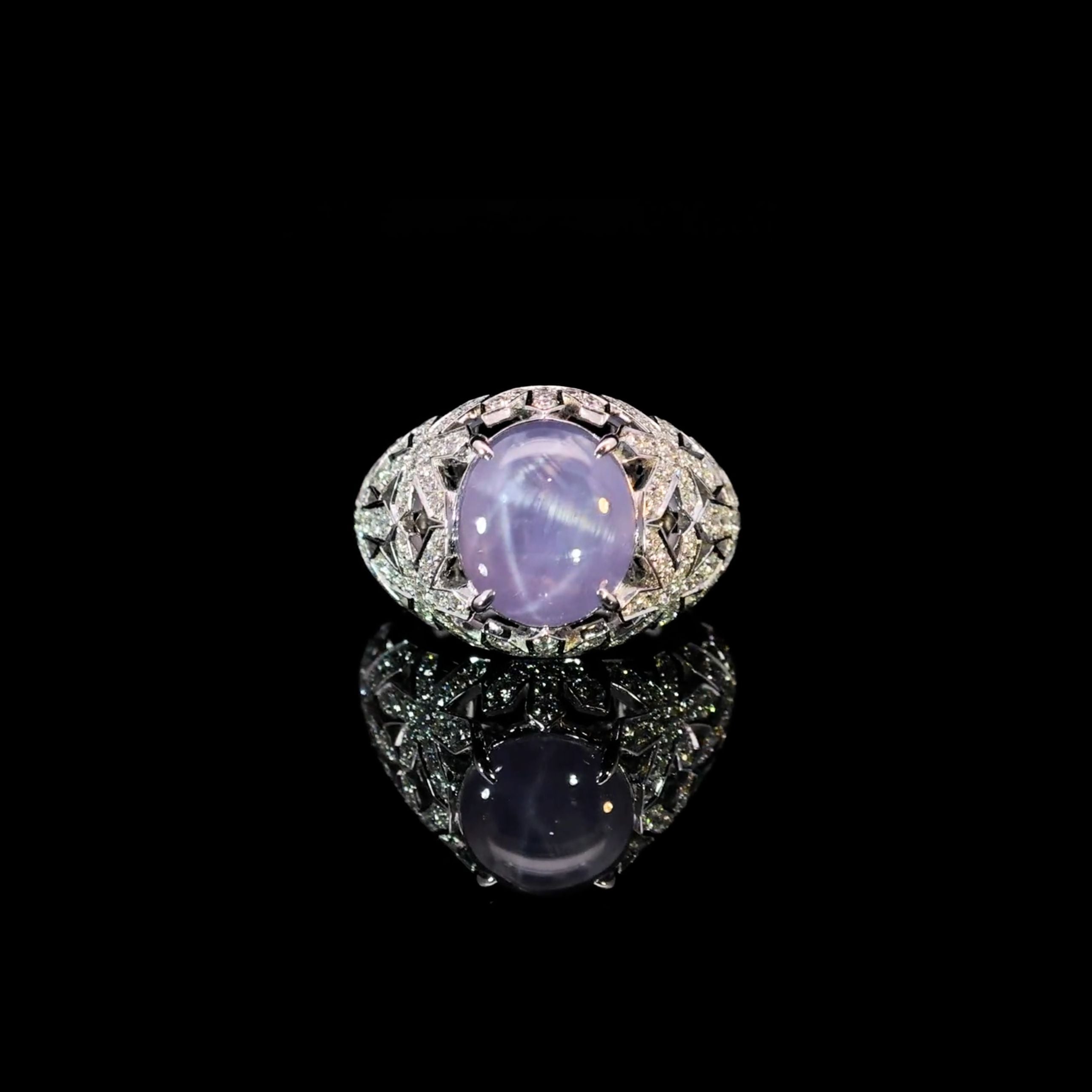 5.85ct Star Sapphire Ring