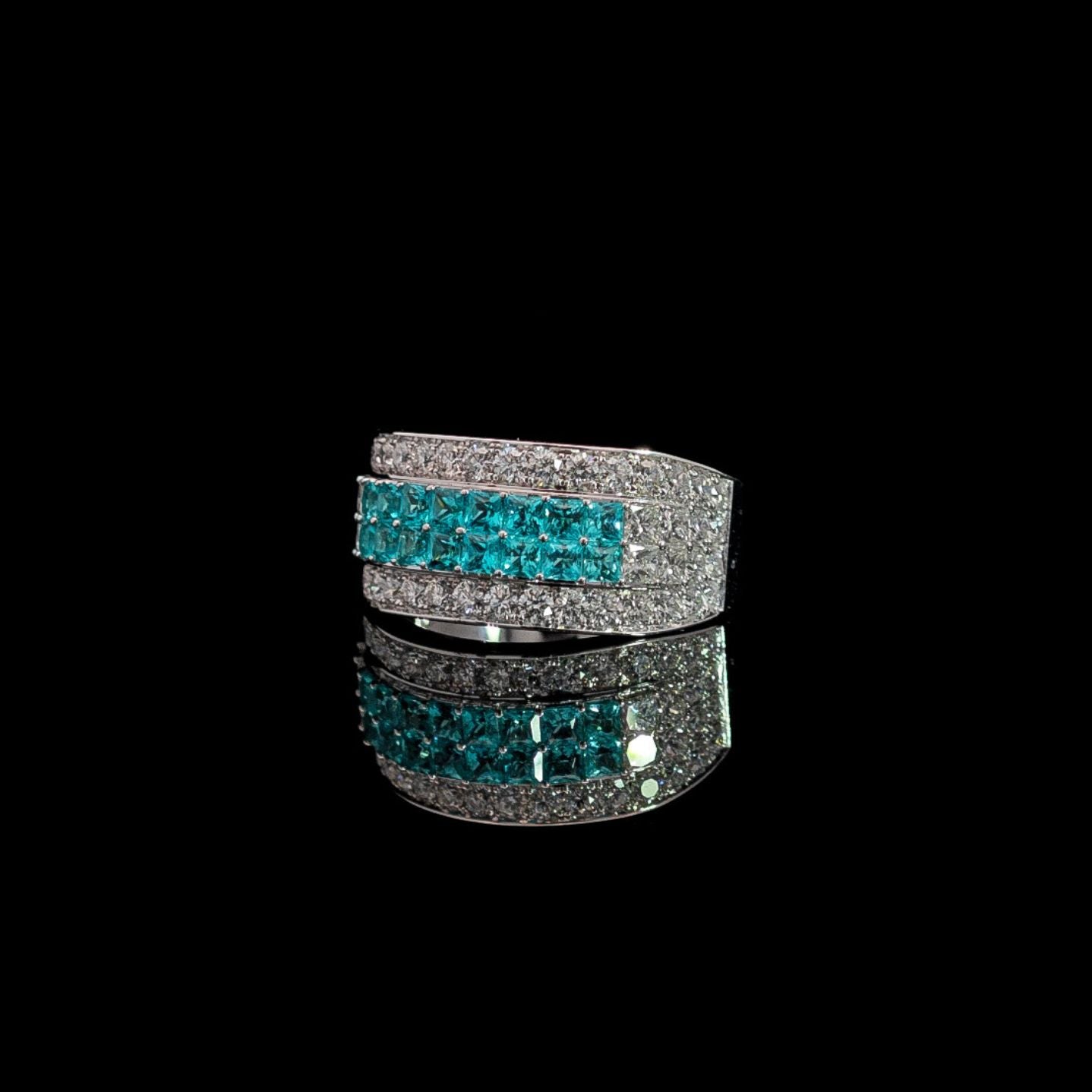 Paraiba Diamond Ring