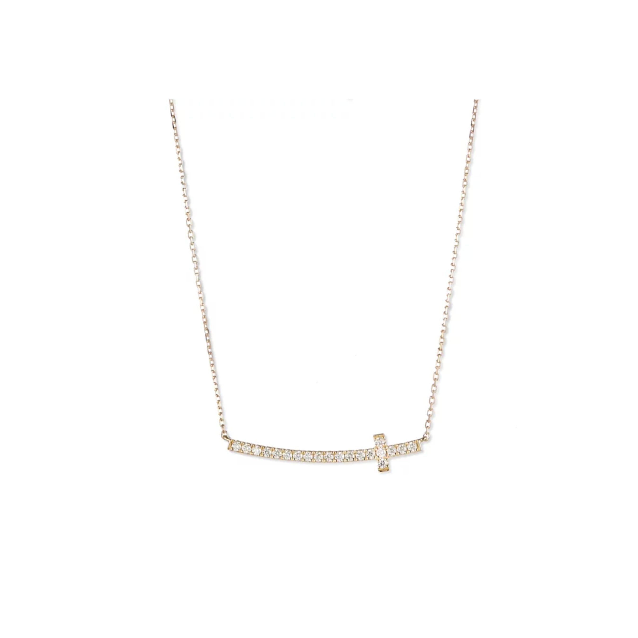 Sideway Cross Necklace