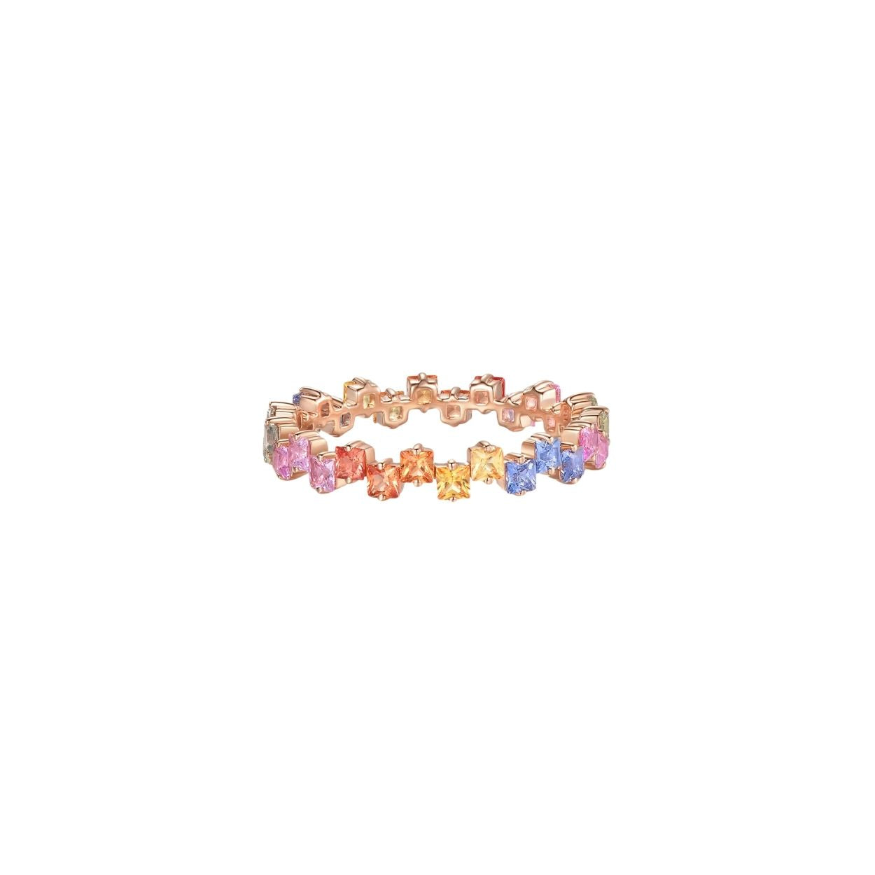 Gradient Sapphire Eternity Ring