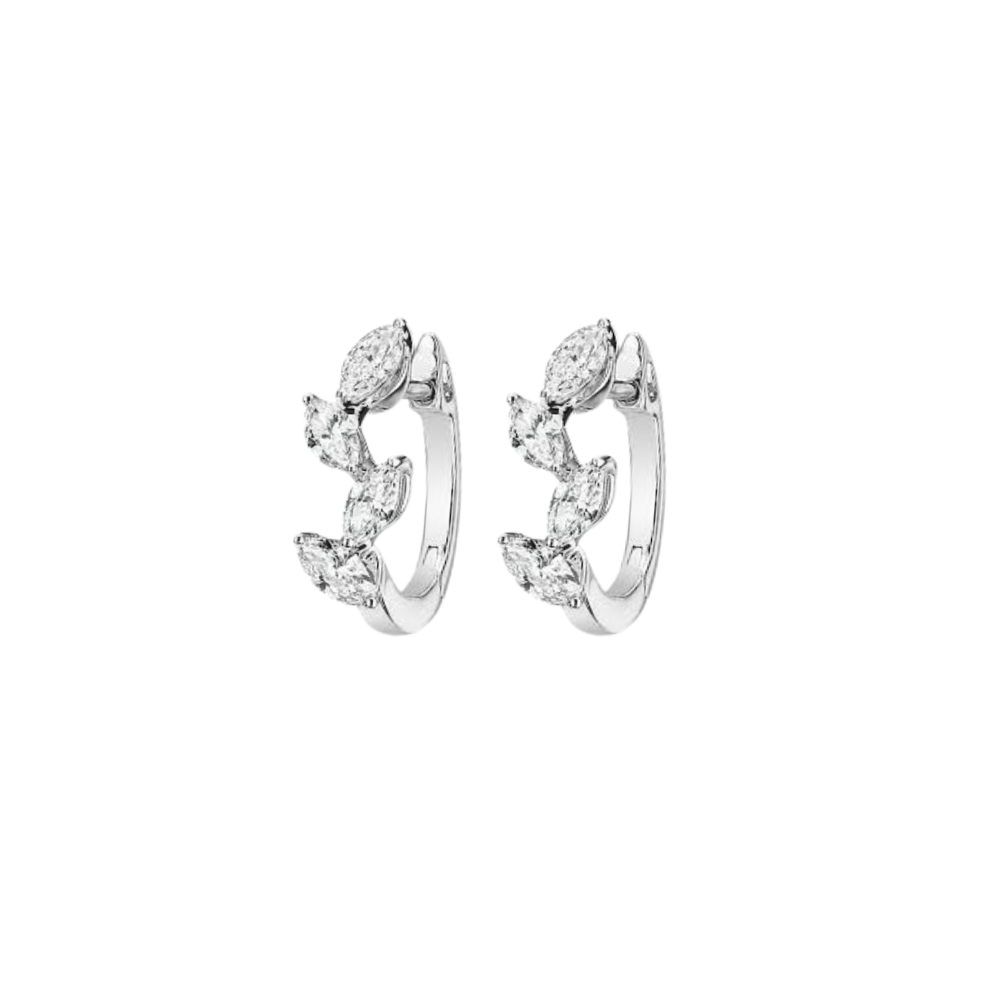 Marquise Huggie Earring