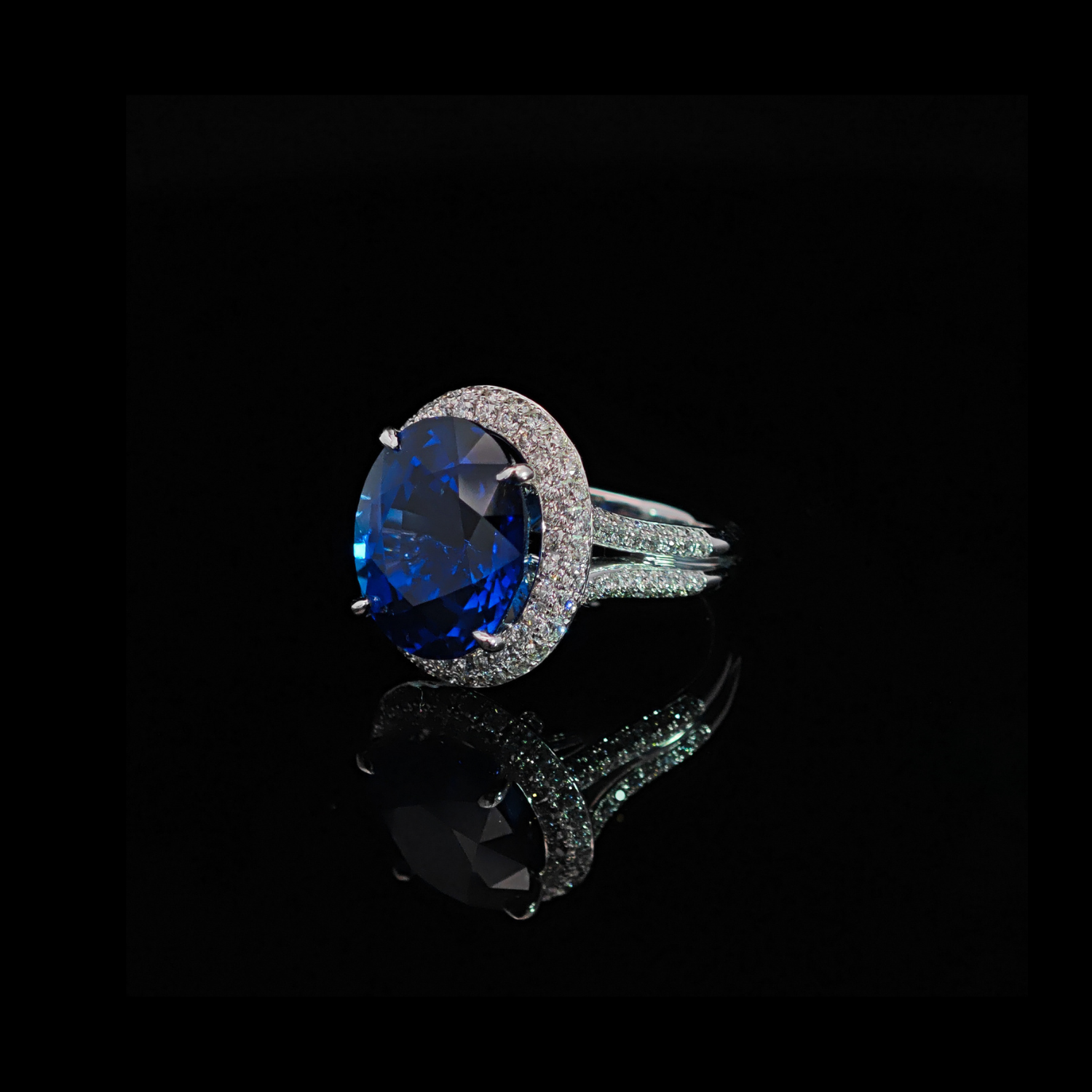 11.23ct Blue Sapphire Ring