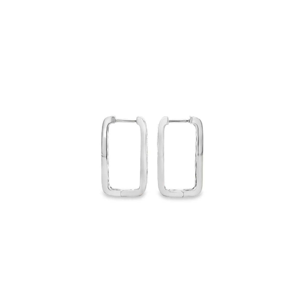 Sculpted Brilliance Square Diamond Earring