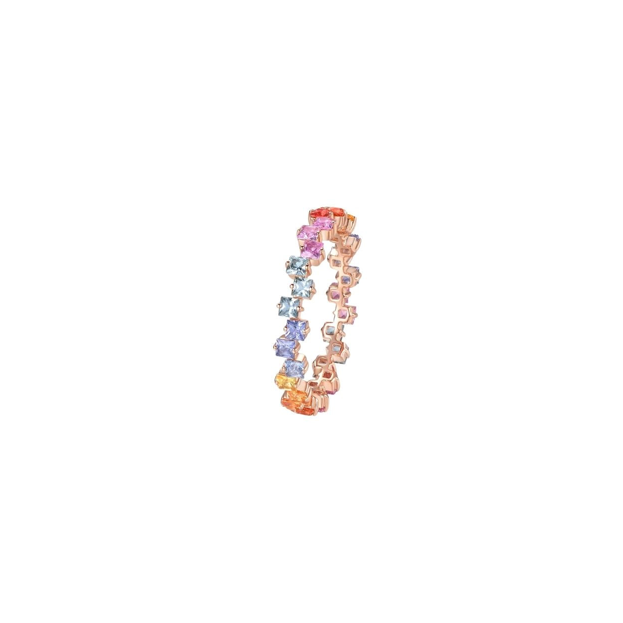 Gradient Sapphire Eternity Ring