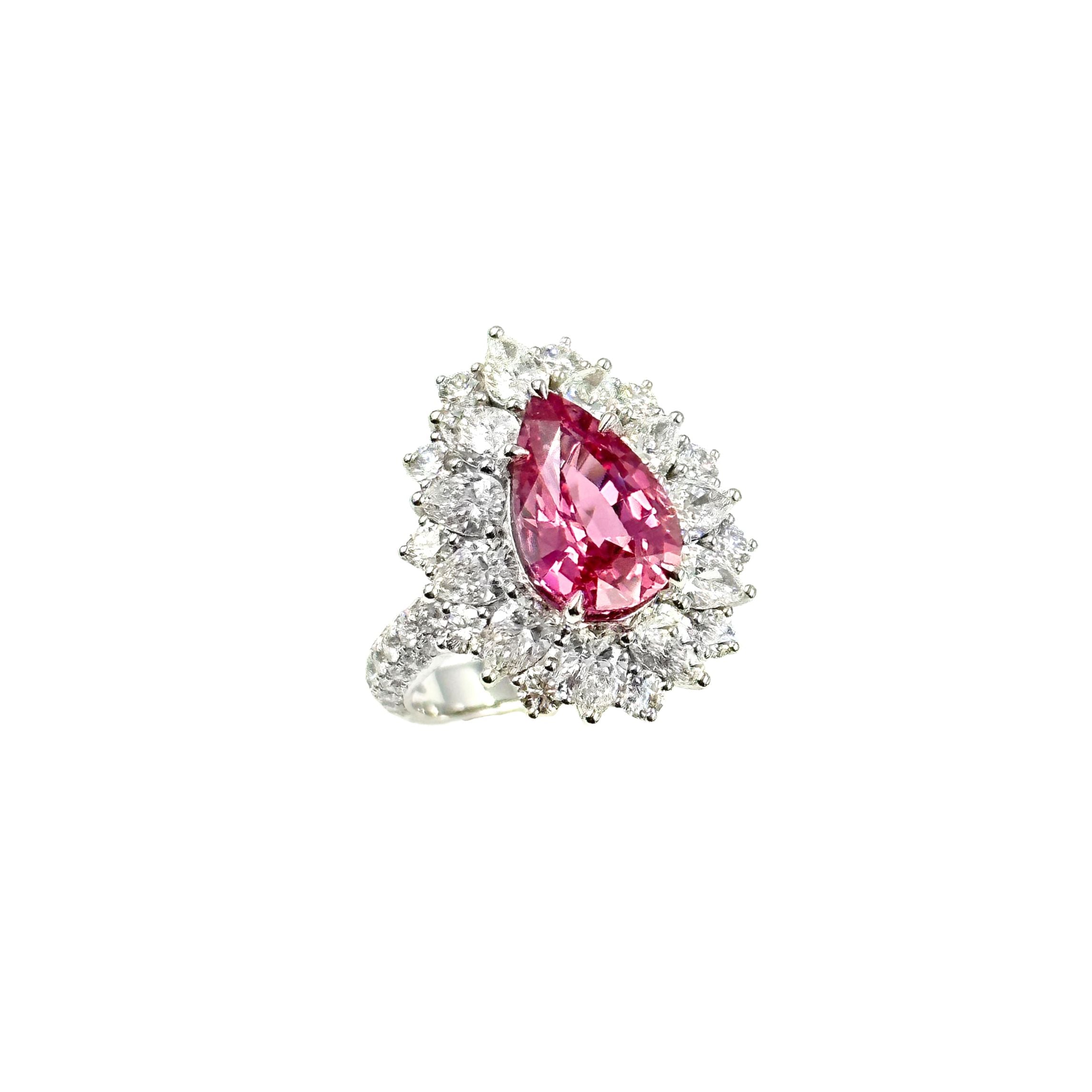 2.55ct Padparadscha Ring