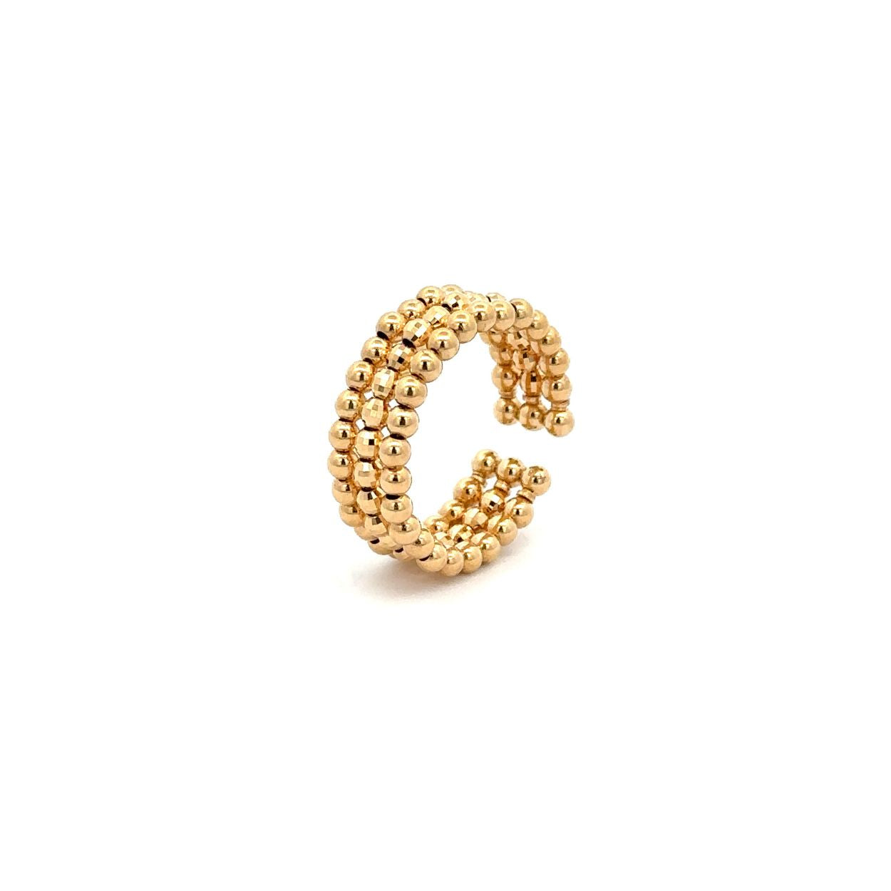 Beaded Gold Ring