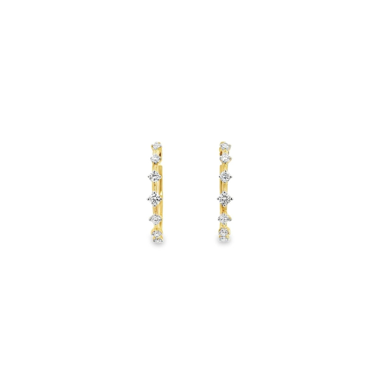 Celestial Diamond Hoop Earring