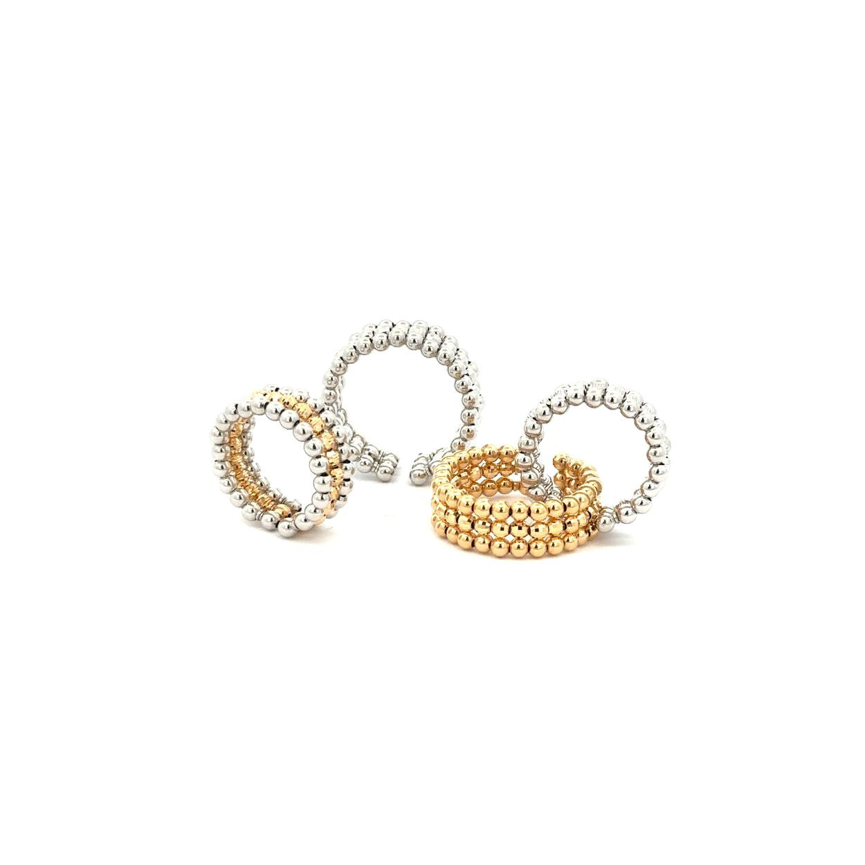 Beaded Gold Ring