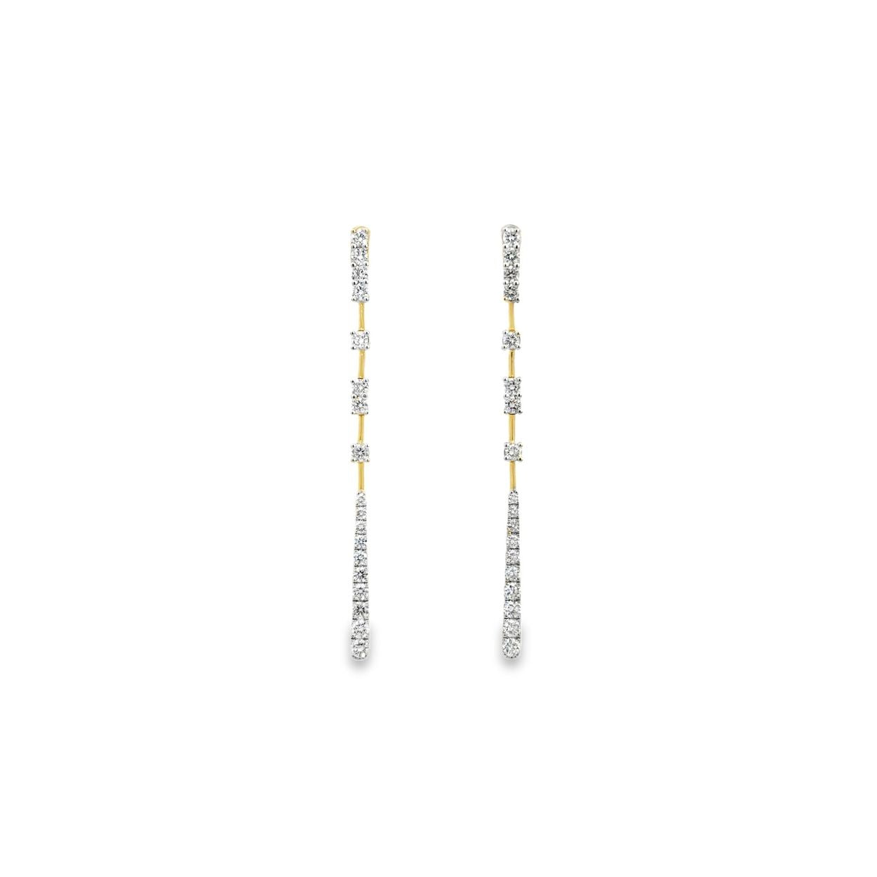 Celestial Diamond Line Earring