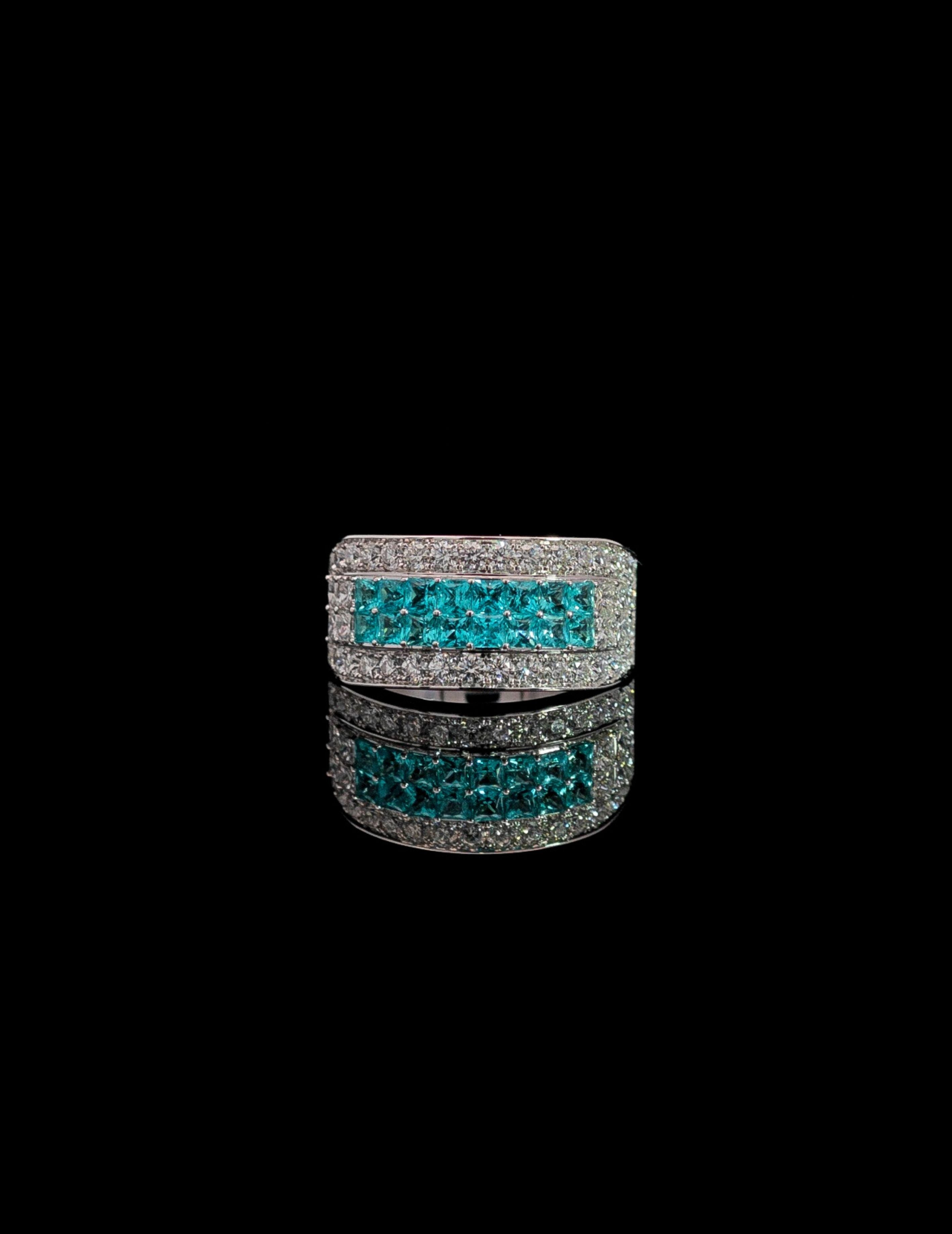 Paraiba Diamond Ring