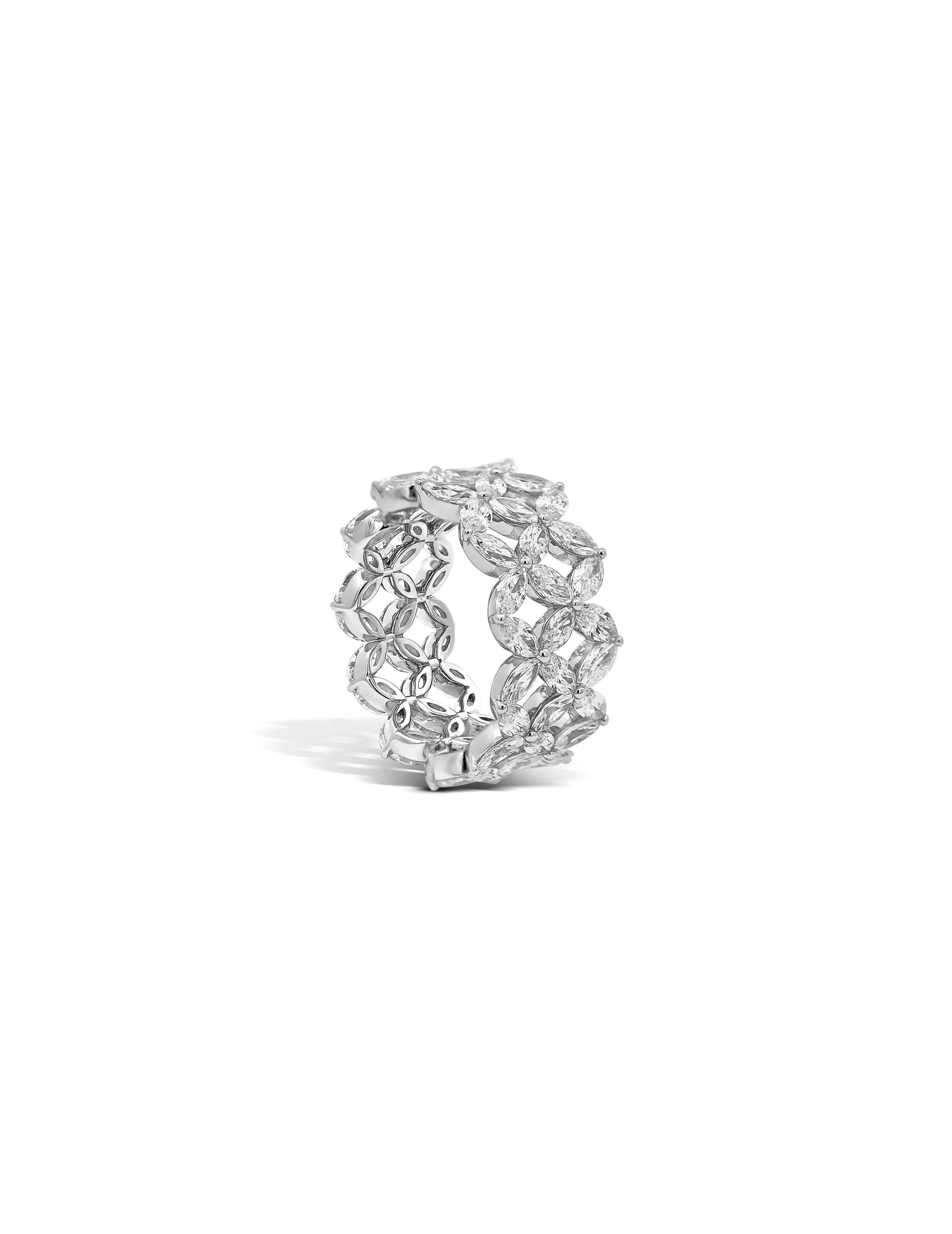 Marquise Flower Ring