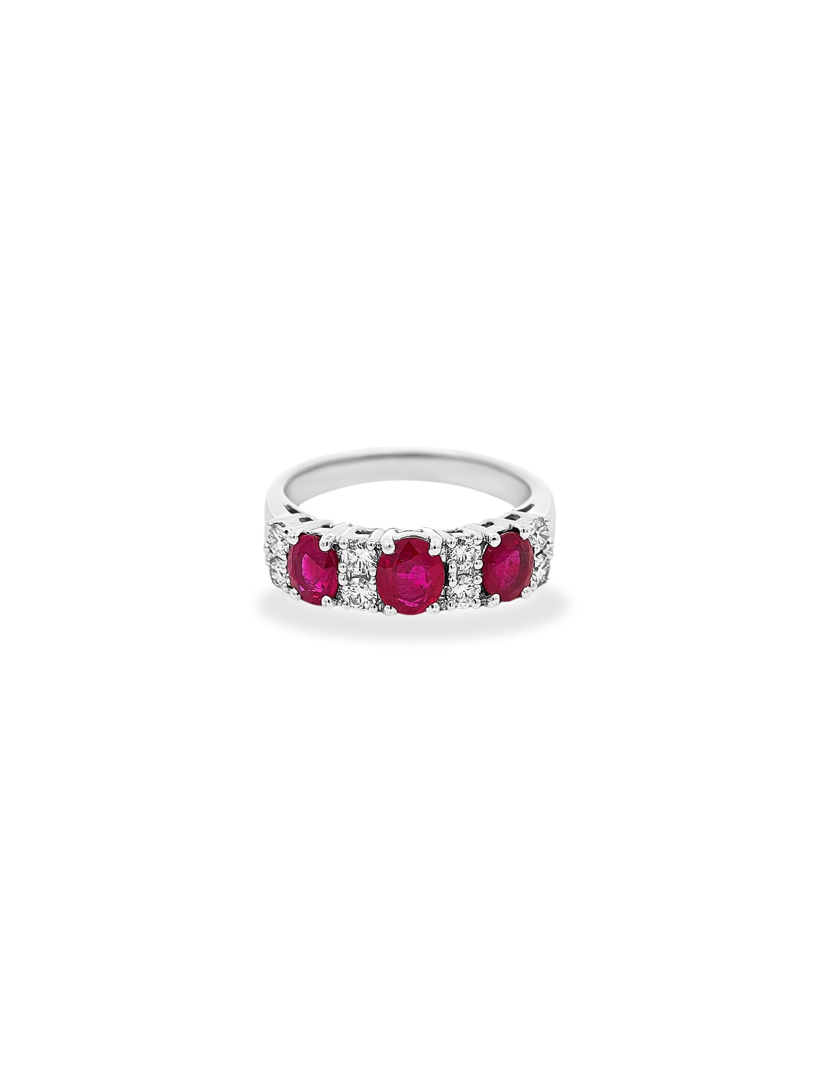 Ruby Diamond Eternity Ring