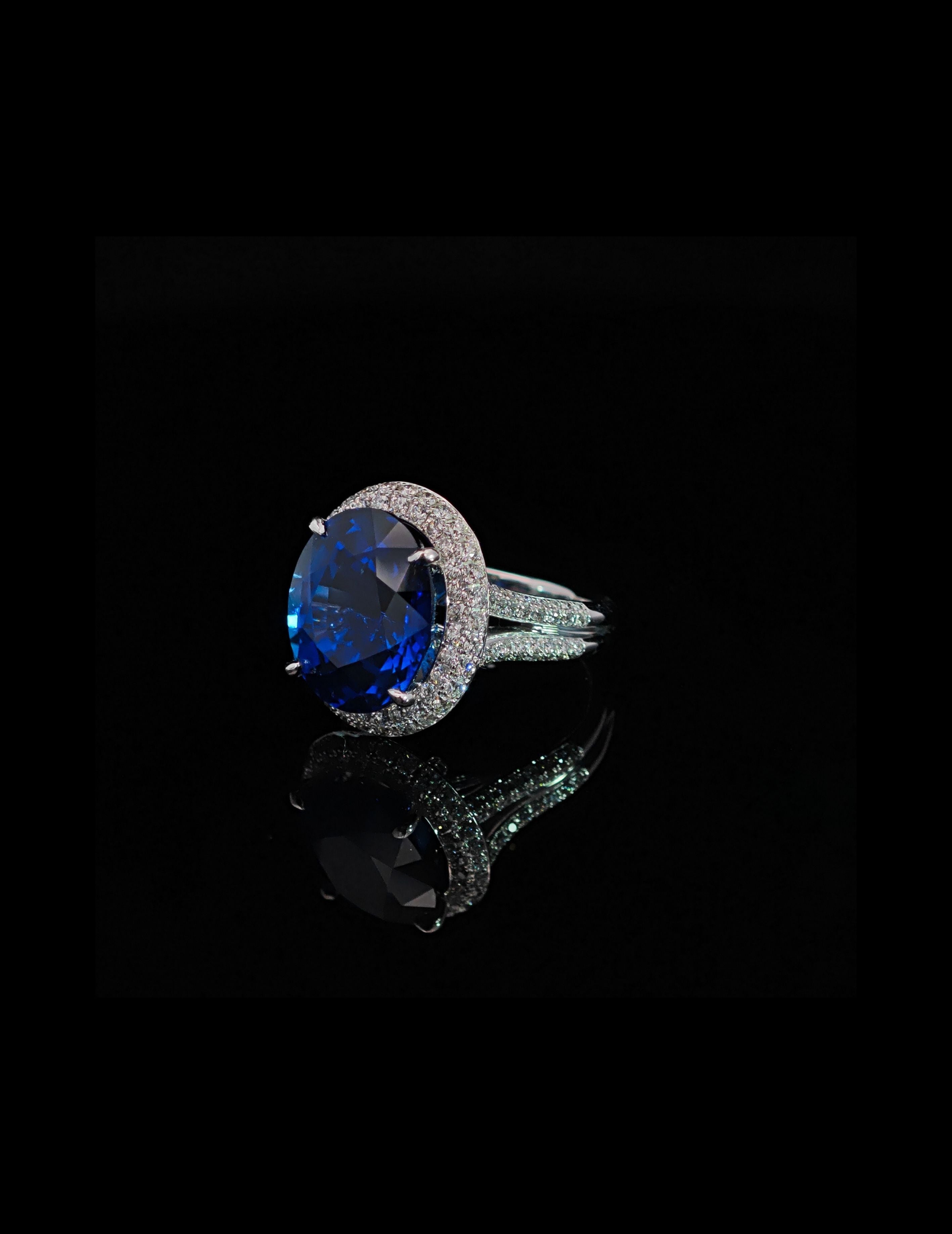 11.23ct Blue Sapphire Ring