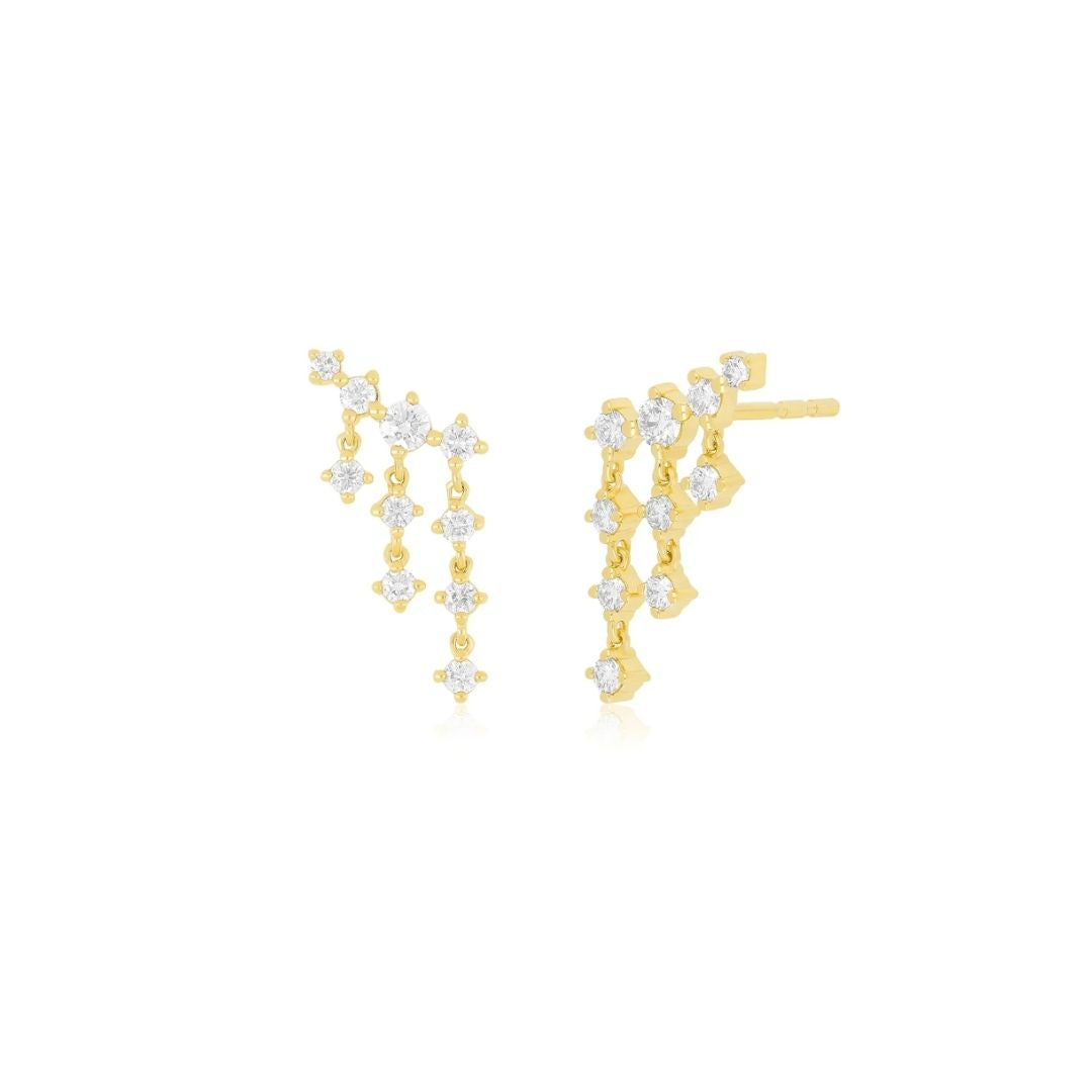 Drip Diamond Earring