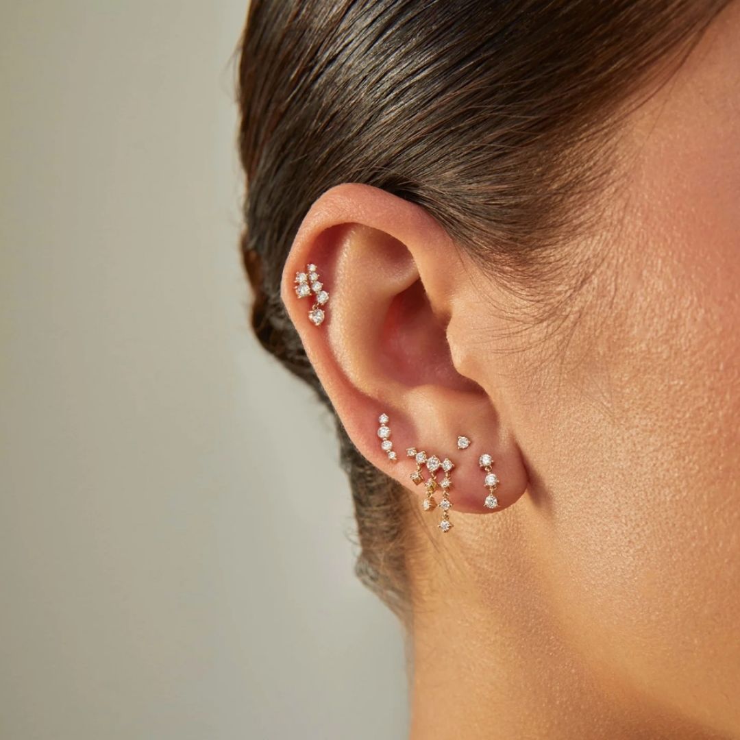 Drip Diamond Earring