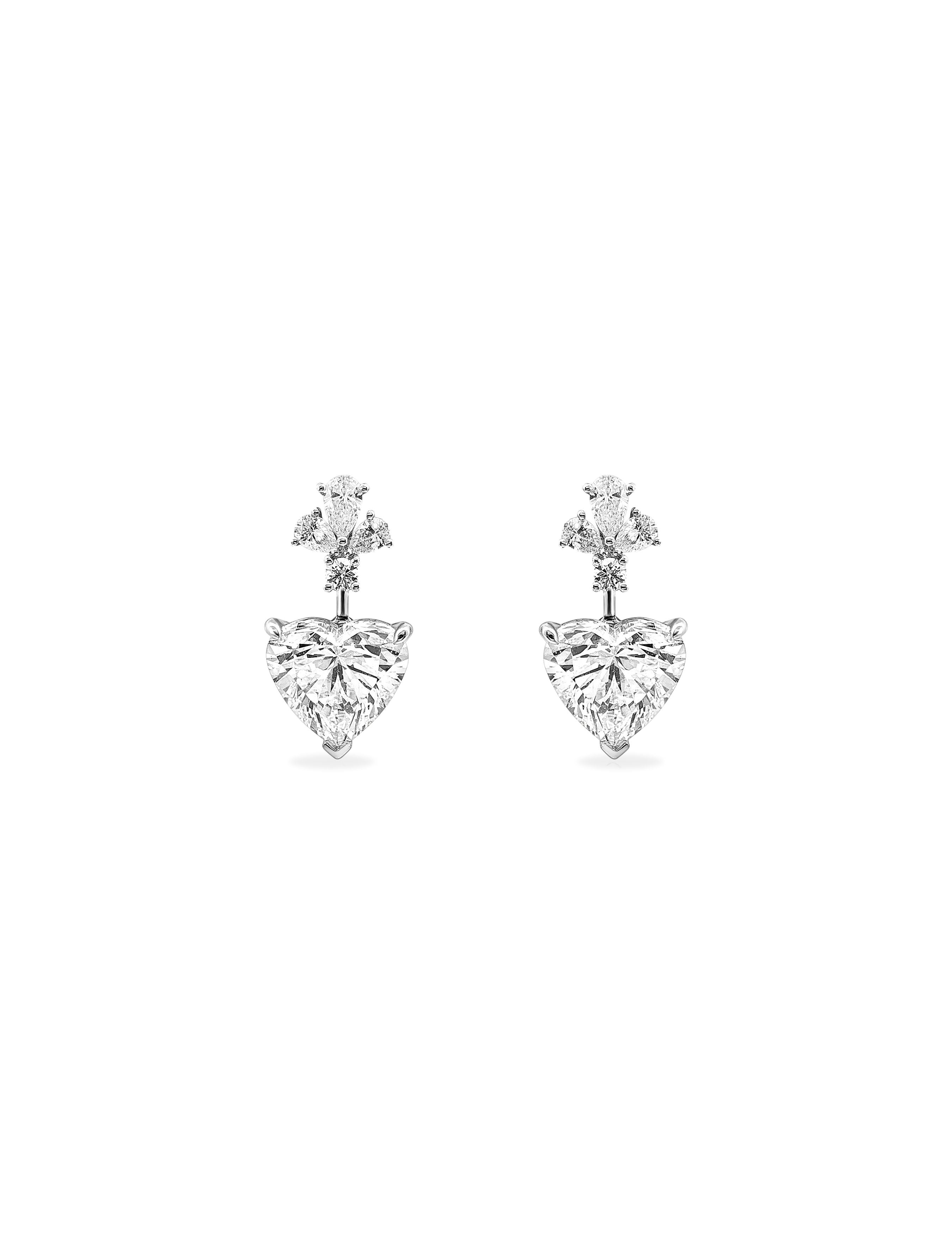 2.00ct Heart Diamond Earring