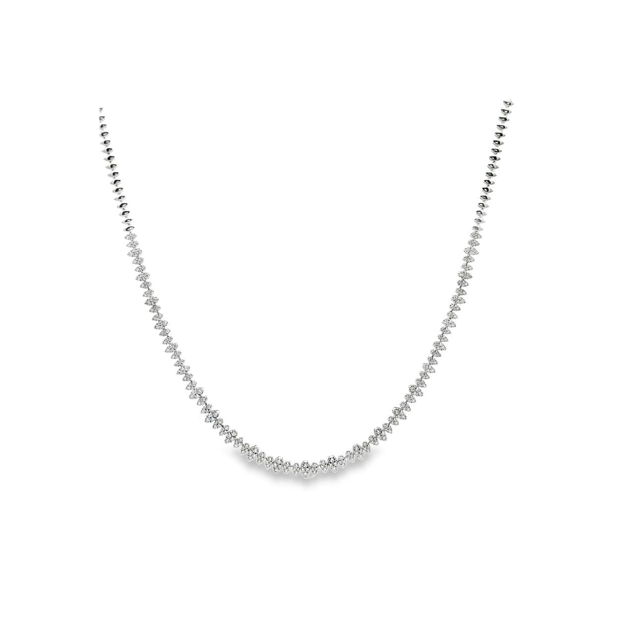 Marquise Illusion Tennis Necklace