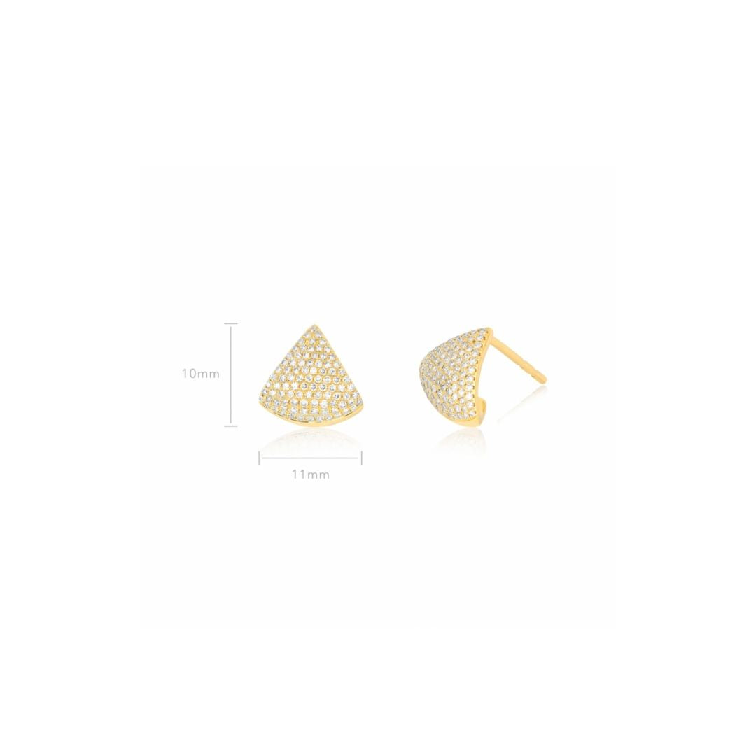 Diamond Chevron Earring