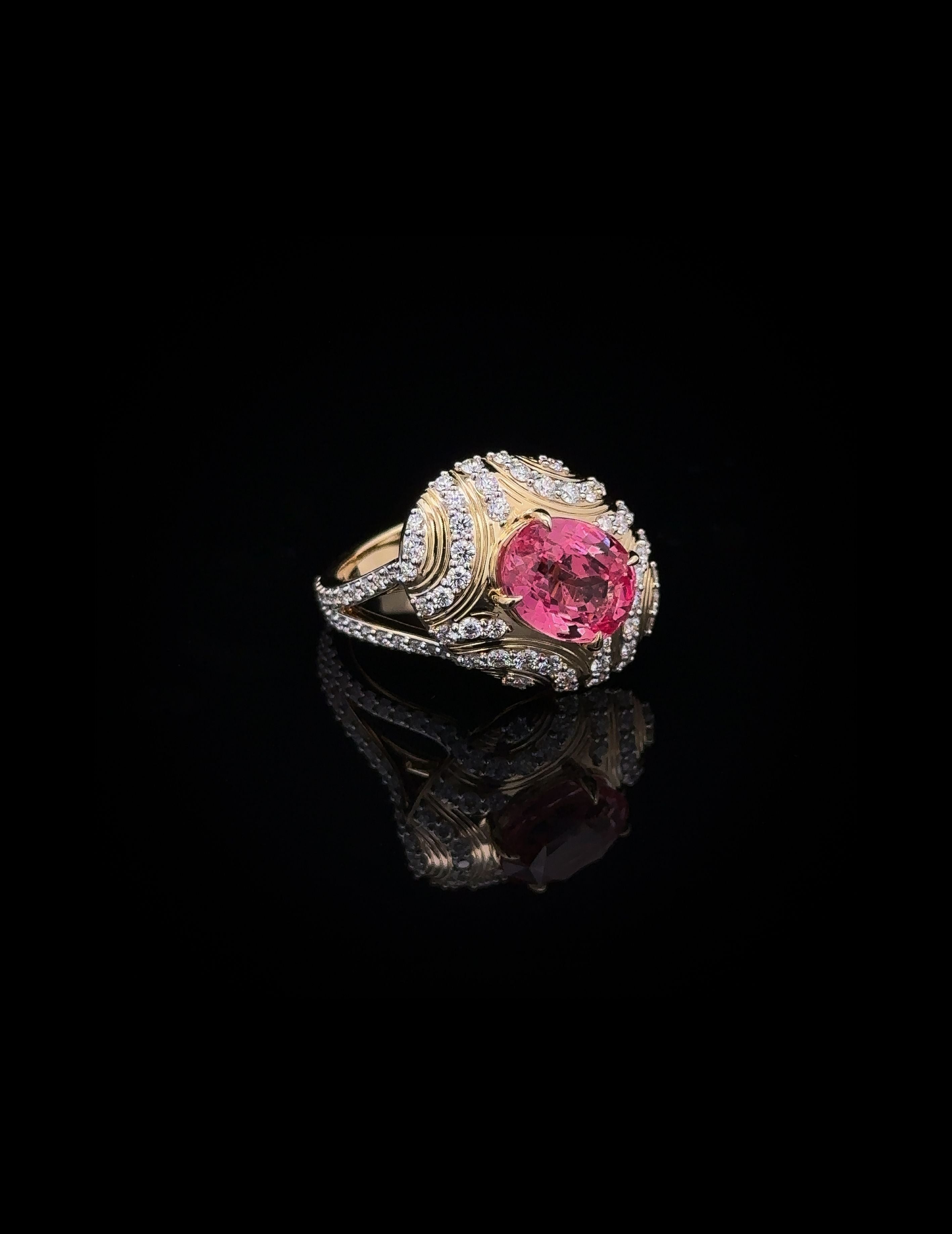 4.03ct Padparadscha Ring
