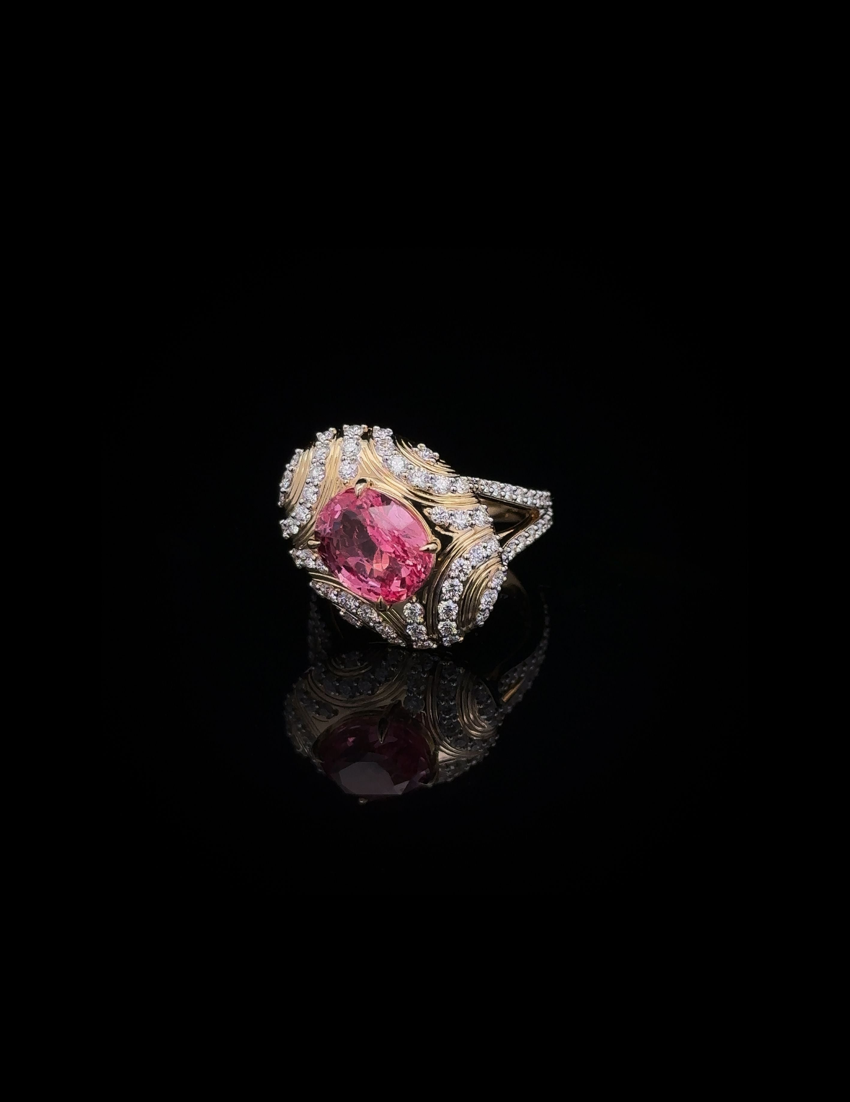 4.03ct Padparadscha Ring