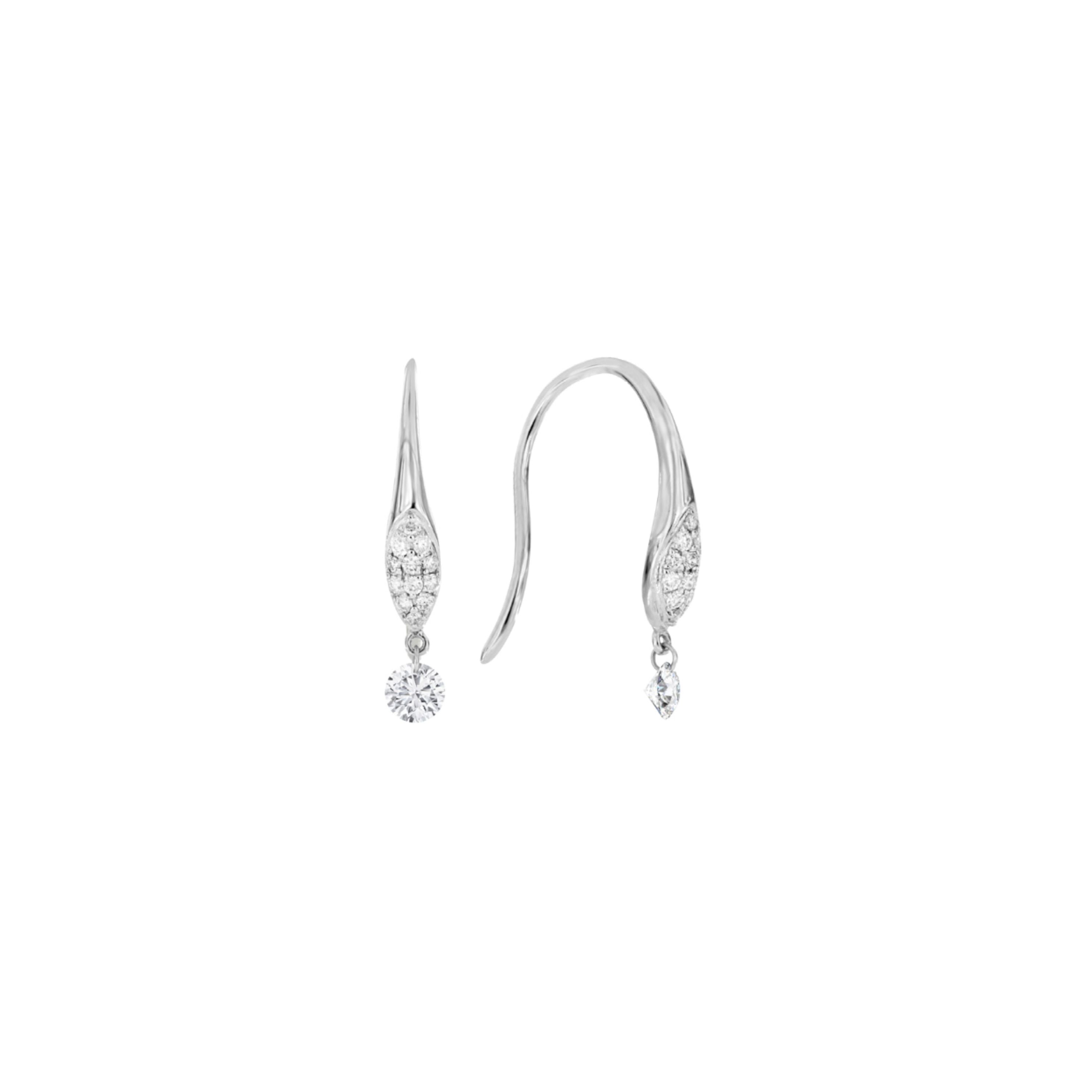 Tear Drop Nude Diamond  Earring