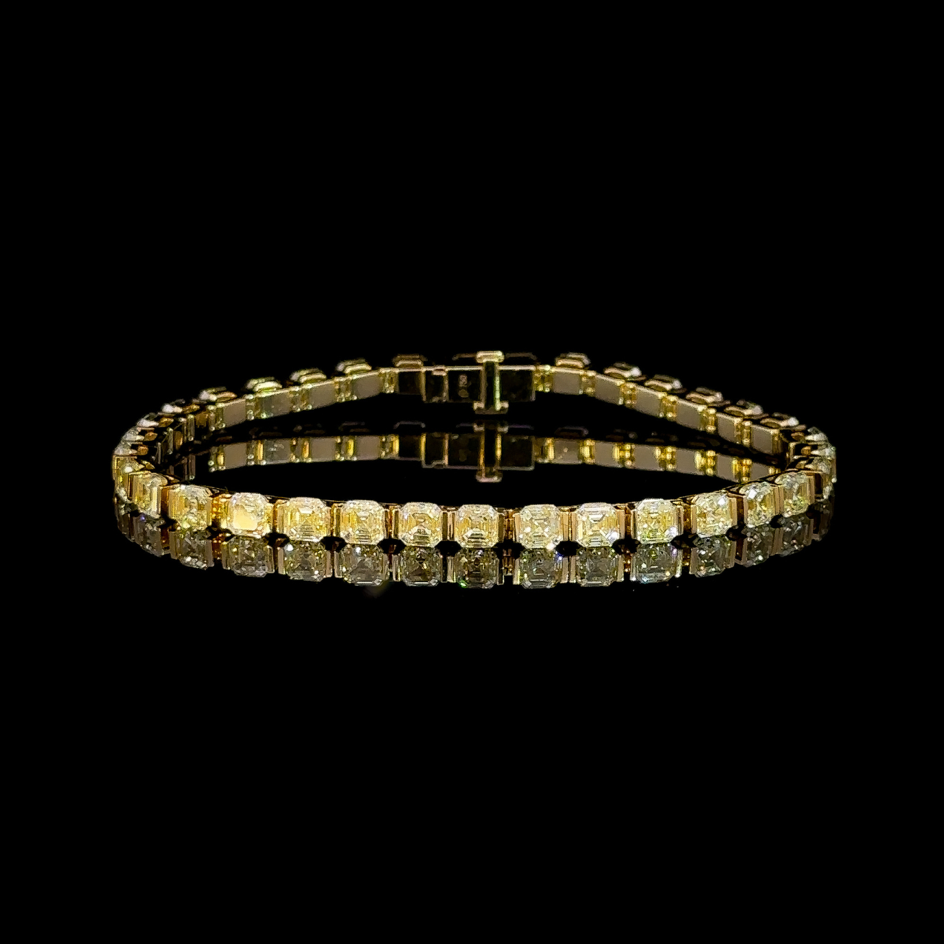 Yellow Diamond Eternity Bracelet