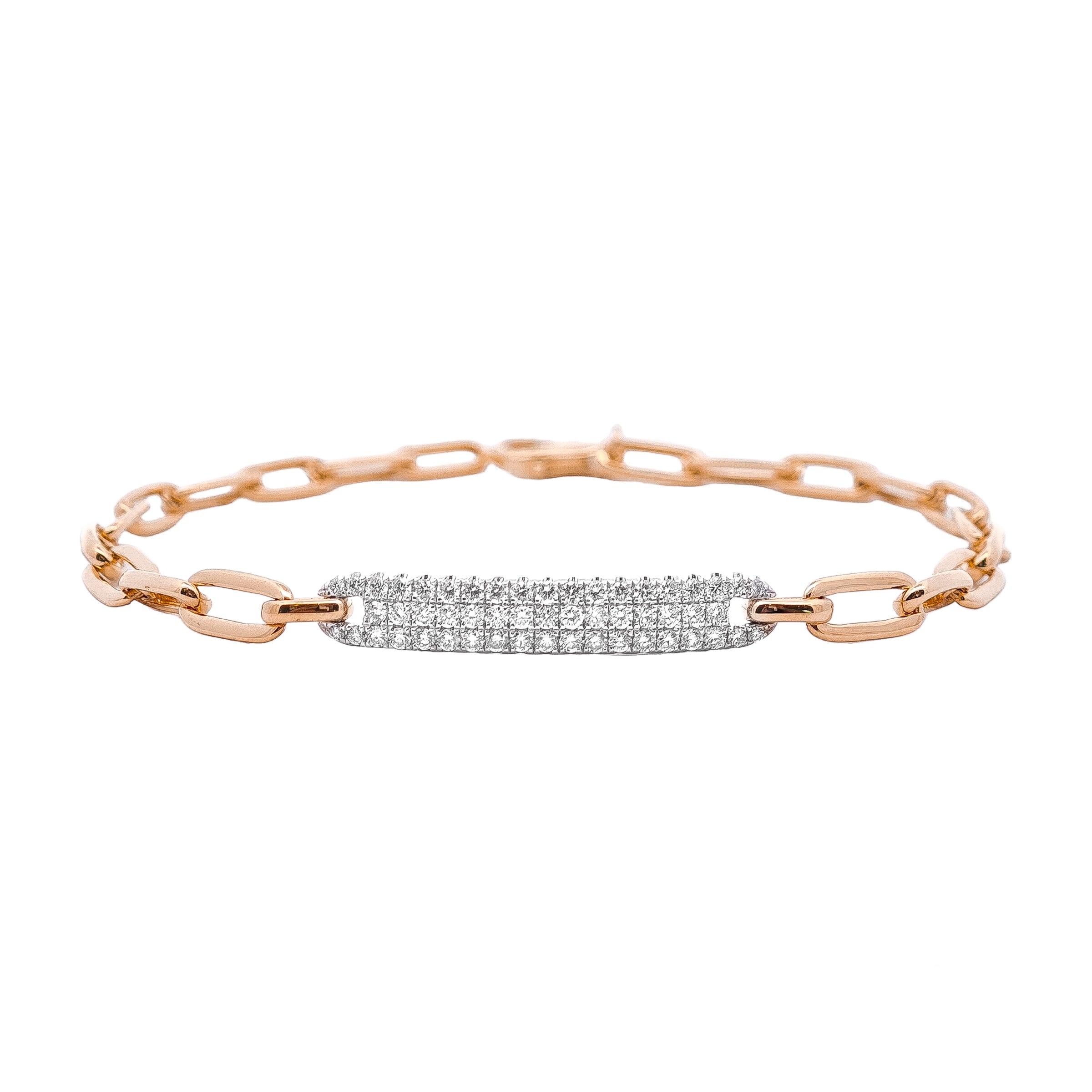 Diamond Bar Chain Bracelet