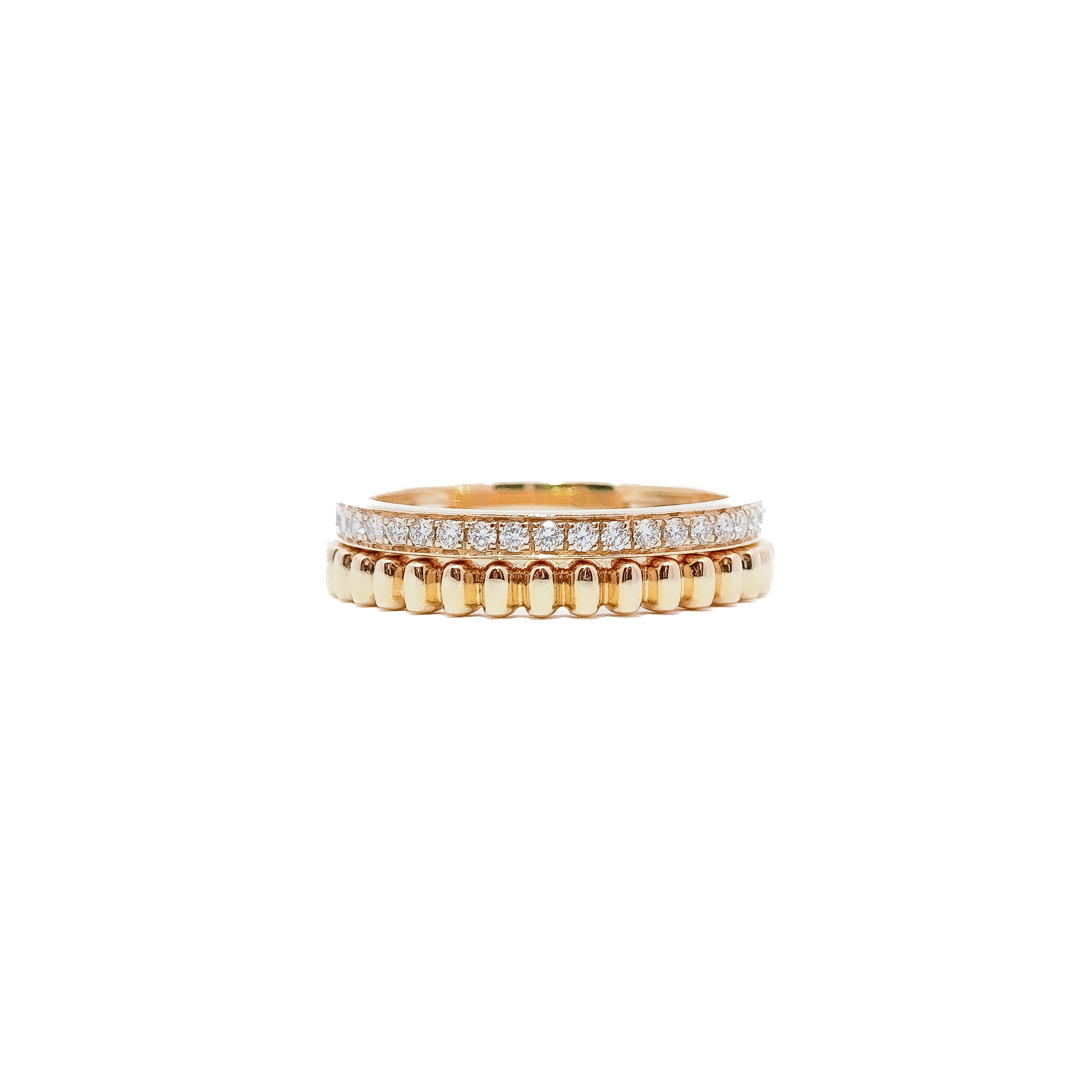 Grosgrain Diamond Ring Set