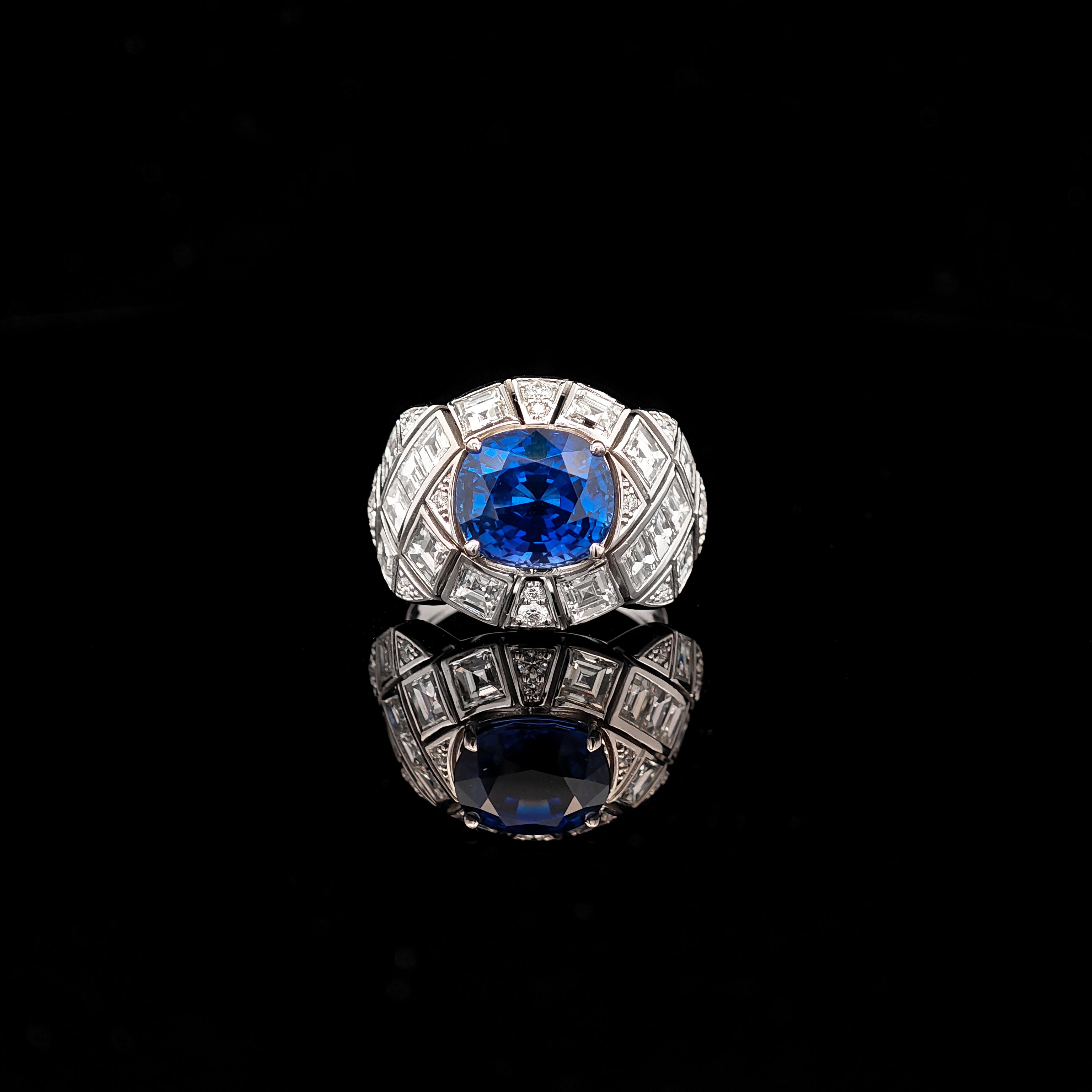 5.08ct Blue Sapphire Ring