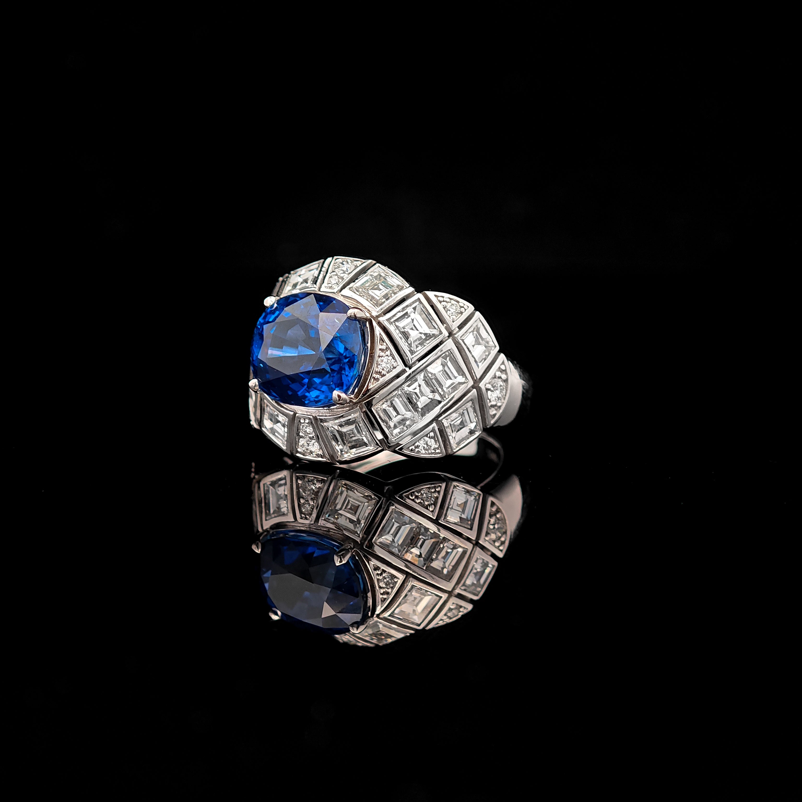 5.08ct Blue Sapphire Ring