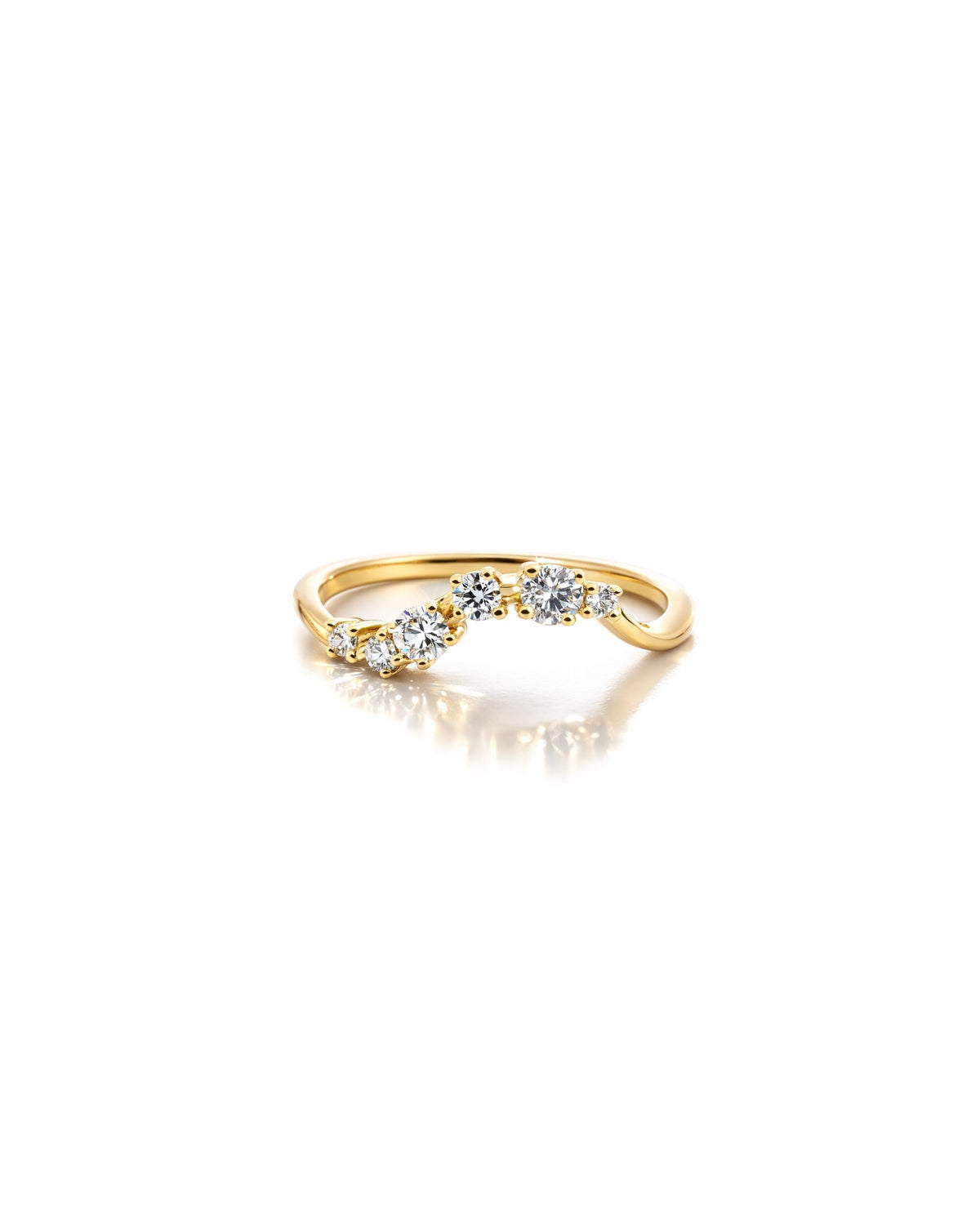 Bubble Wave Diamond RIng