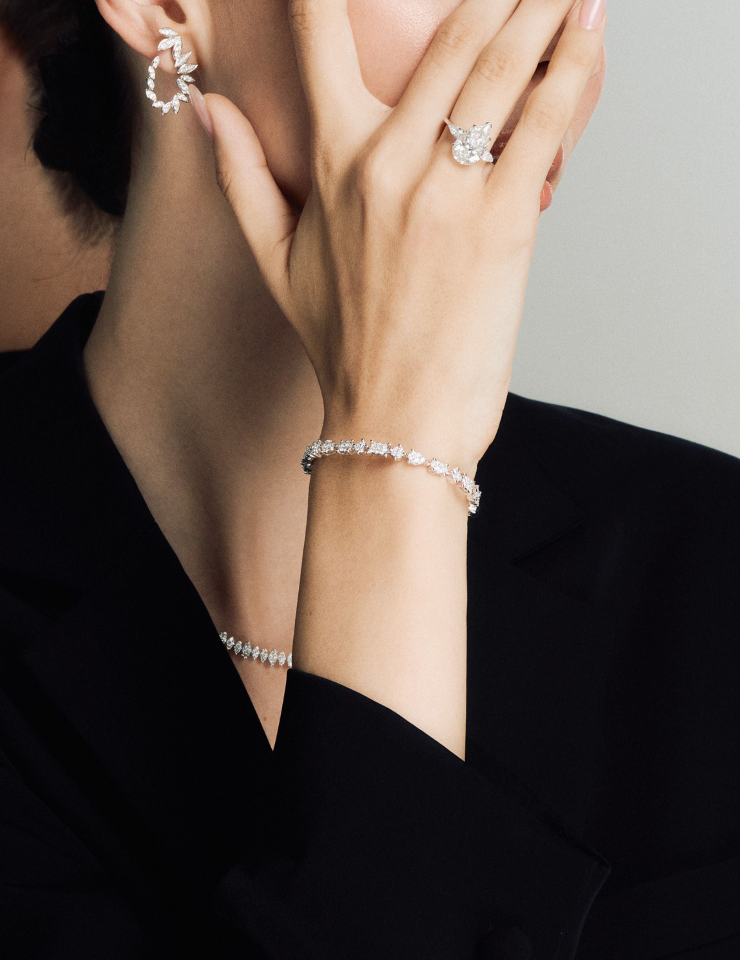 Multi Cut Diamond Illusion Bracelet