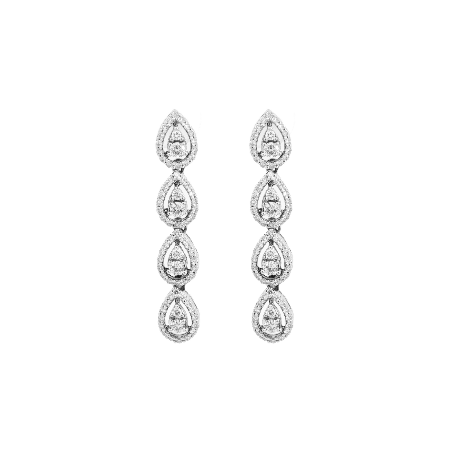 Illusion Pear Drop Earring