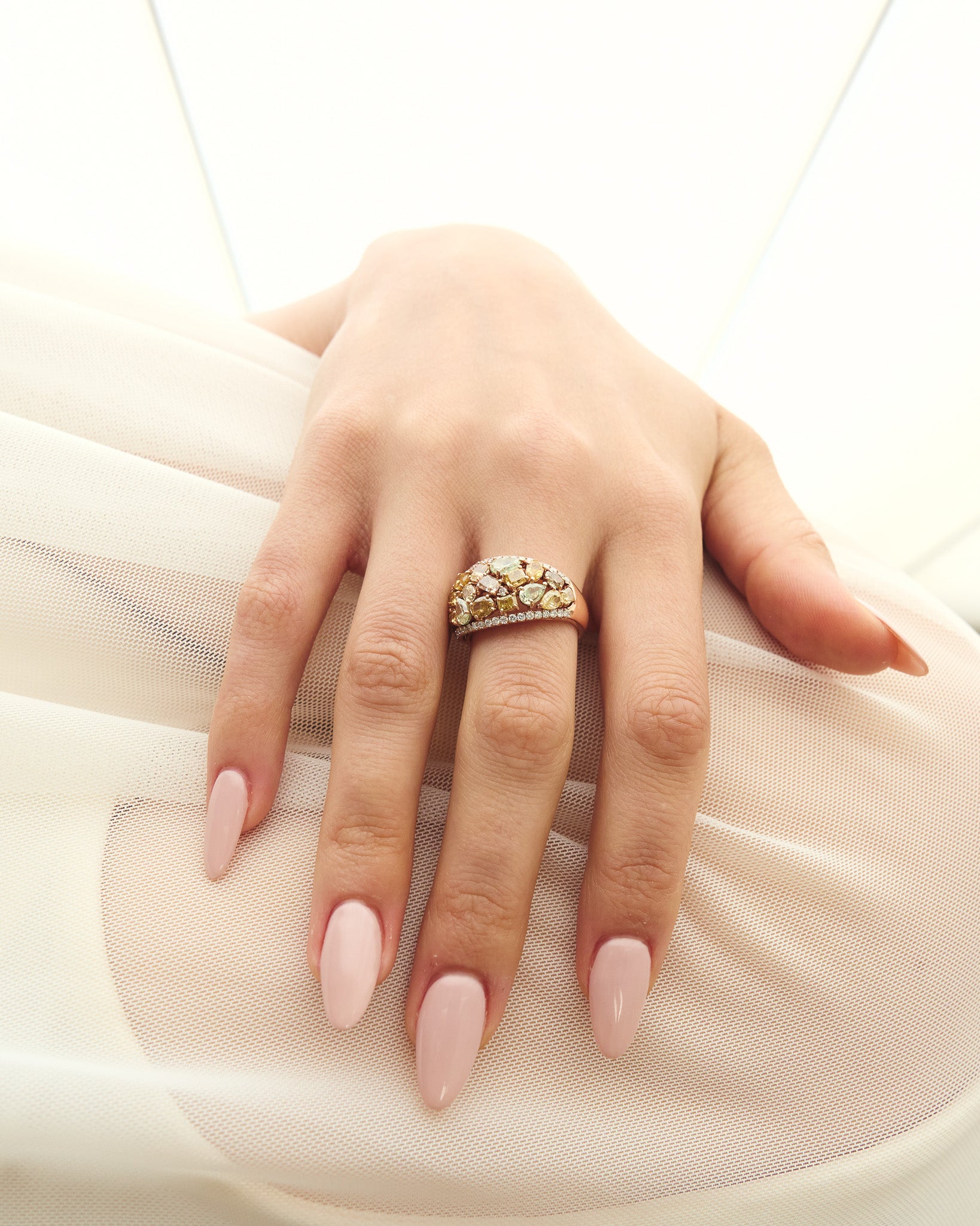 Color Diamonds Ring
